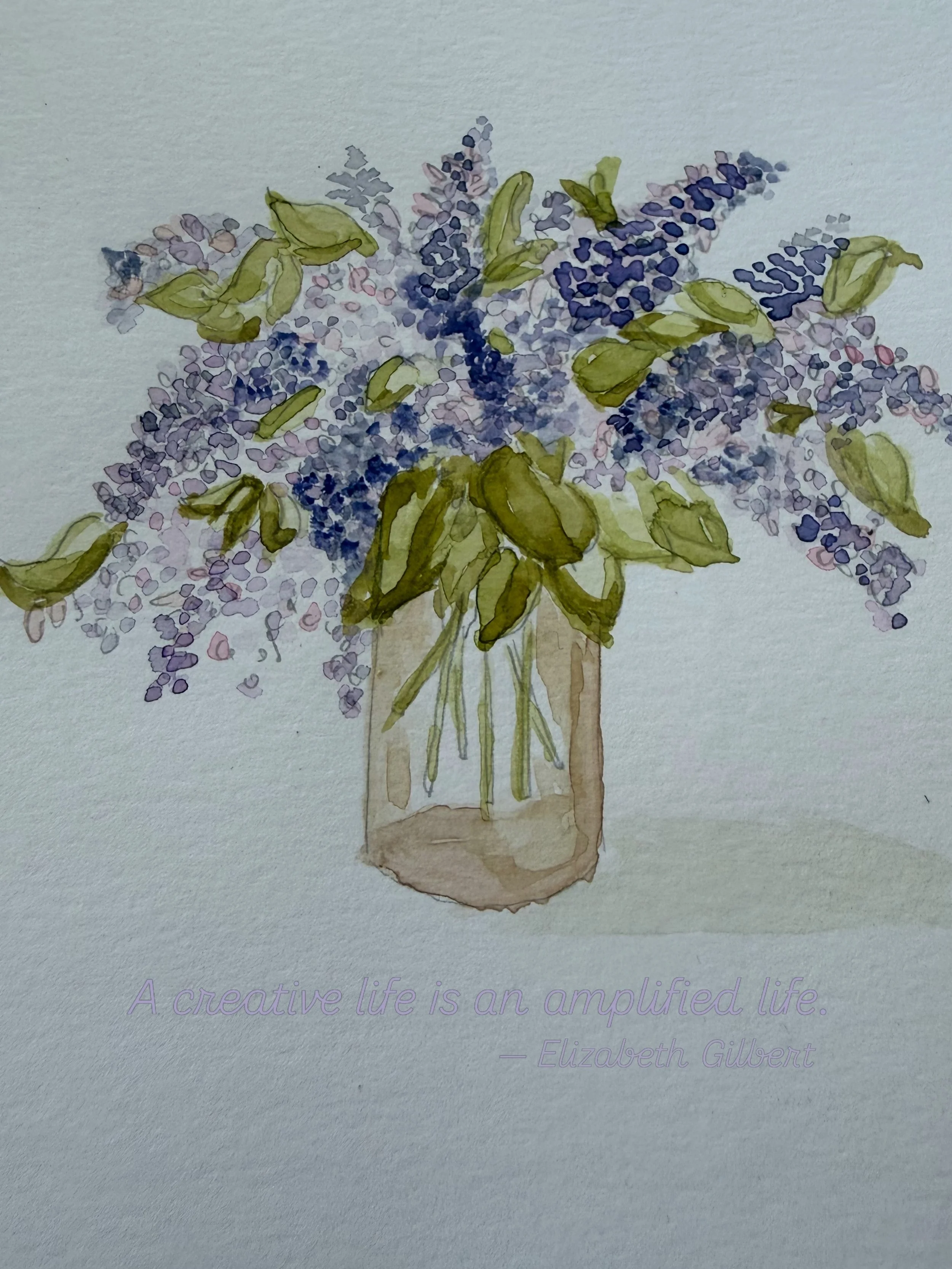 A creative life is an amplified life.  @elizabeth_gilbert_writer  I am working towards increasing my acts of creativity including following @juliacameronlive and #TheArtistsway to painting more but also in my day to day. Like for example when I took 