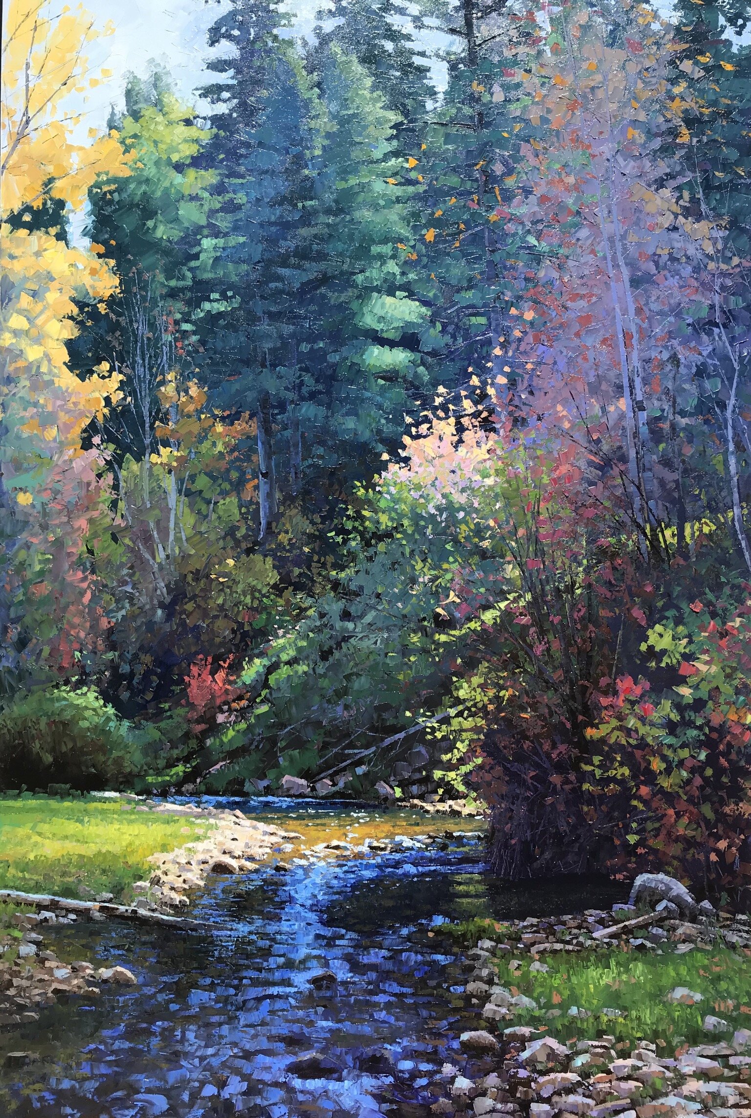 Sunlight Accross the River Bend 72x48.jpeg