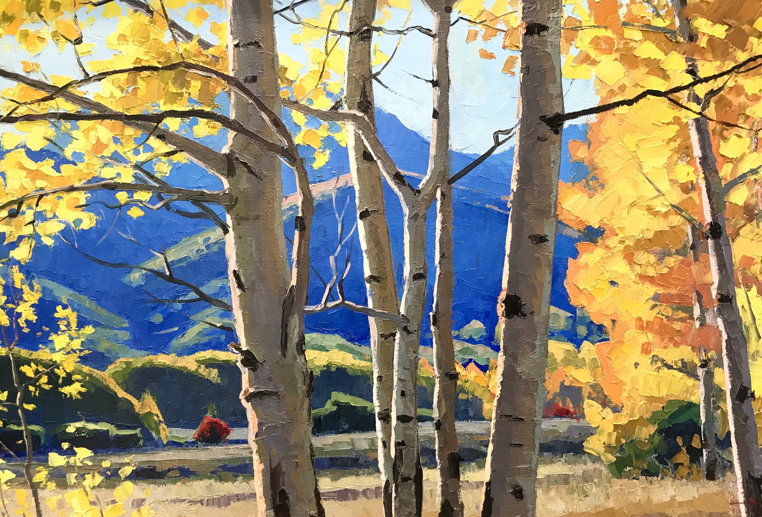 LaSal Window 16x24. Original Oil on Canvas, by Utah landscape artist, Douglas Aagard