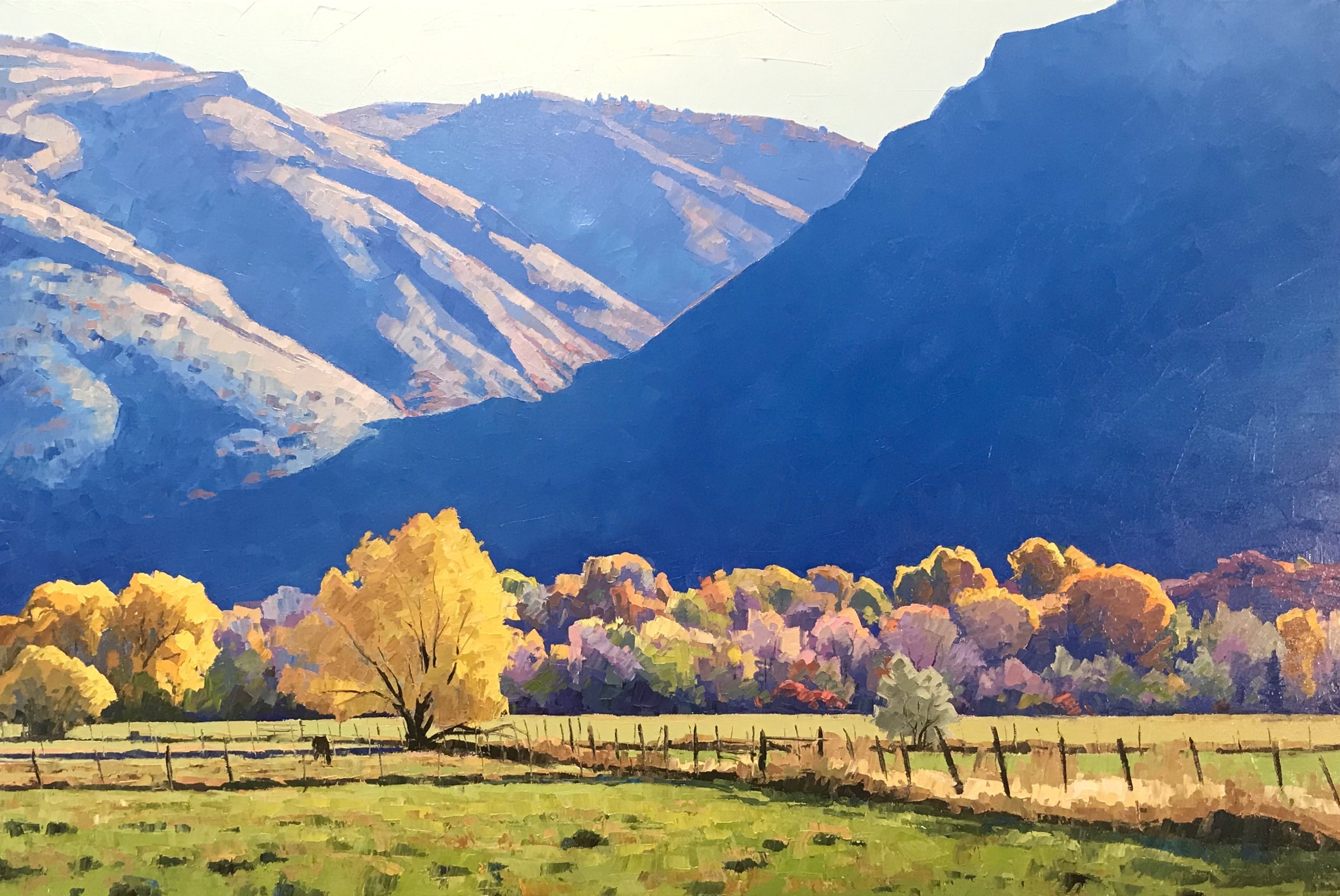 Spring Lake oil on canvas. Original painting by Utah landscape artist, Douglas Aagard.