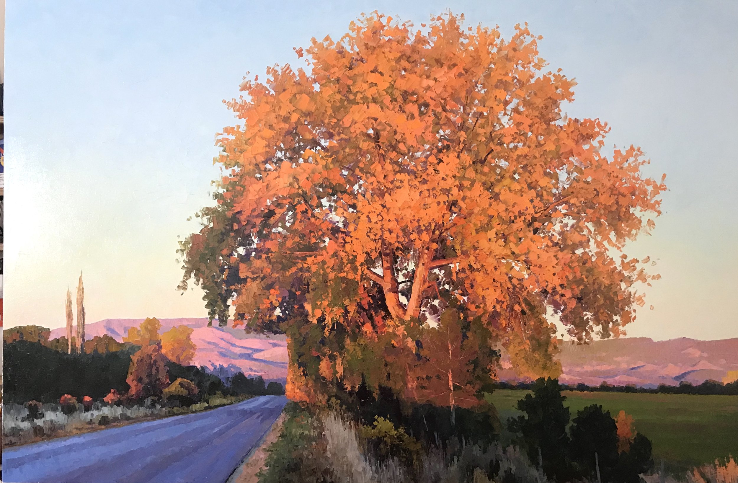 Pale Sky oil on canvas. Original painting by Utah landscape artist, Douglas Aagard.