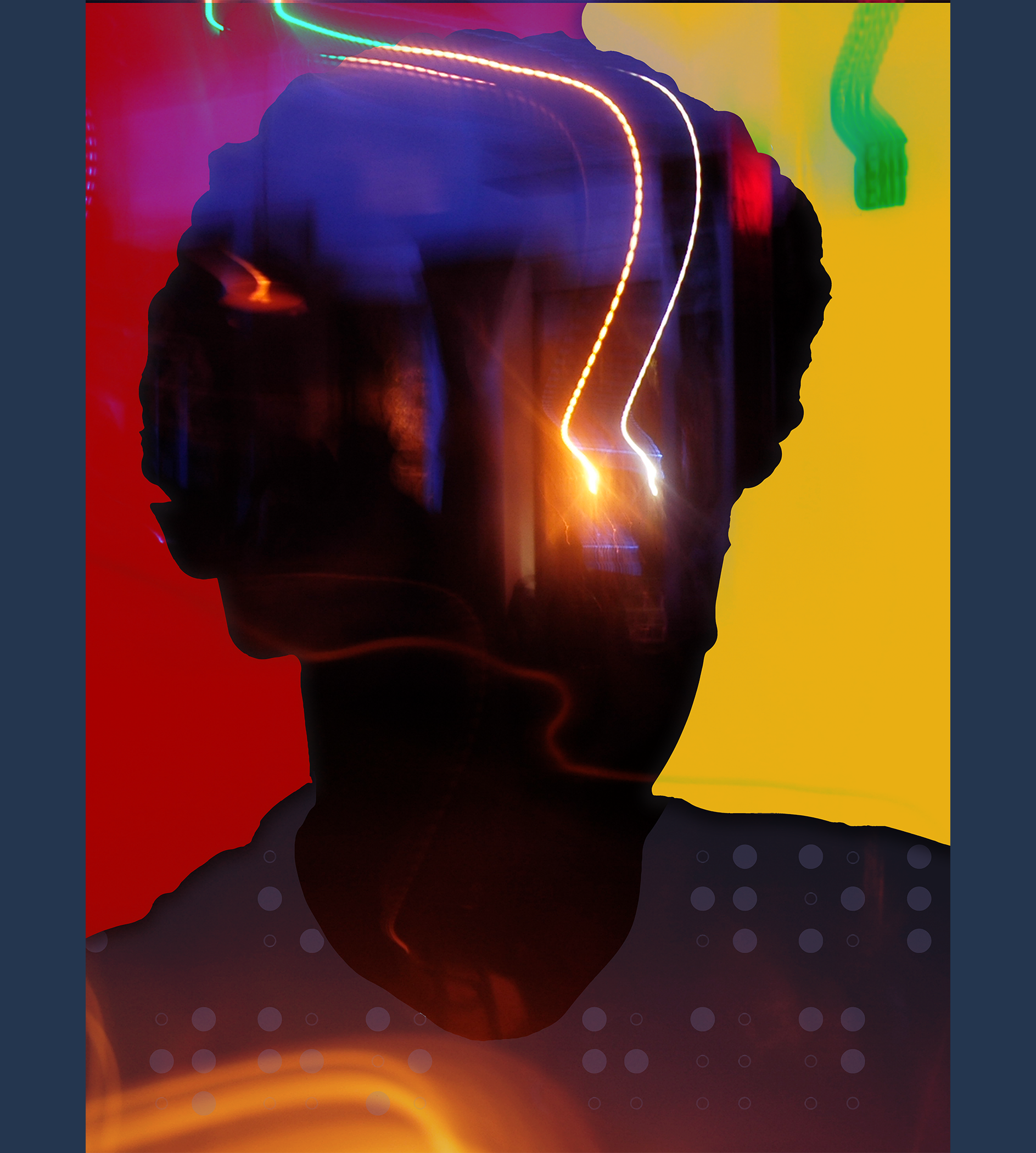 Anxiety of Influence/Ghosted, Digital Composite, 2021, 40 inches x 30 inches