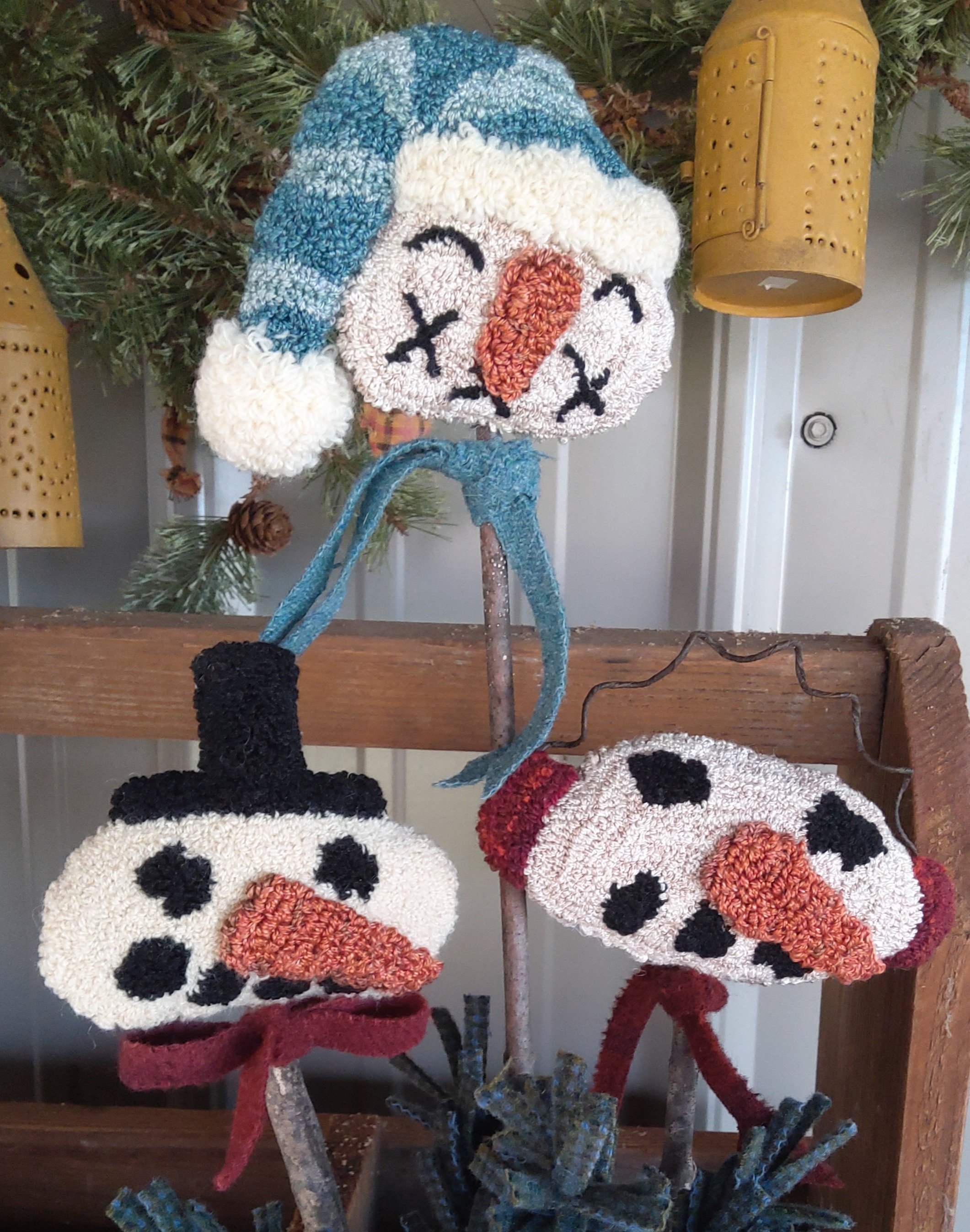 Snowheads Punchneedle Pattern