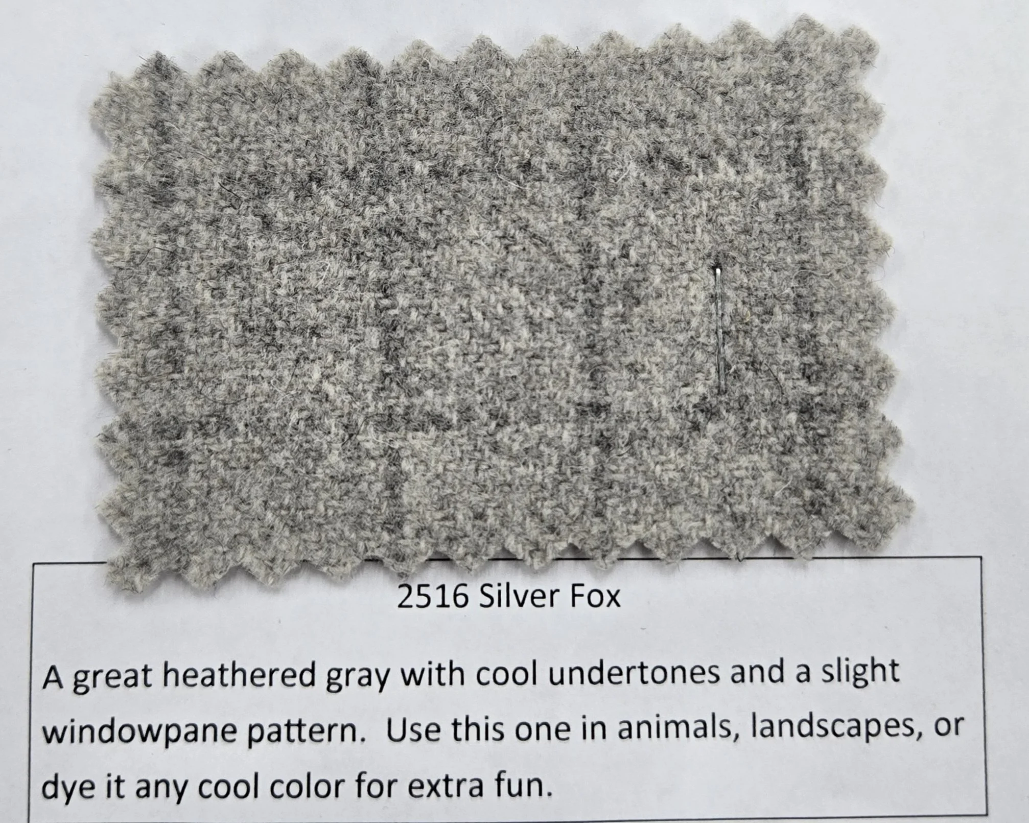 Wool As-Is Silver Fox