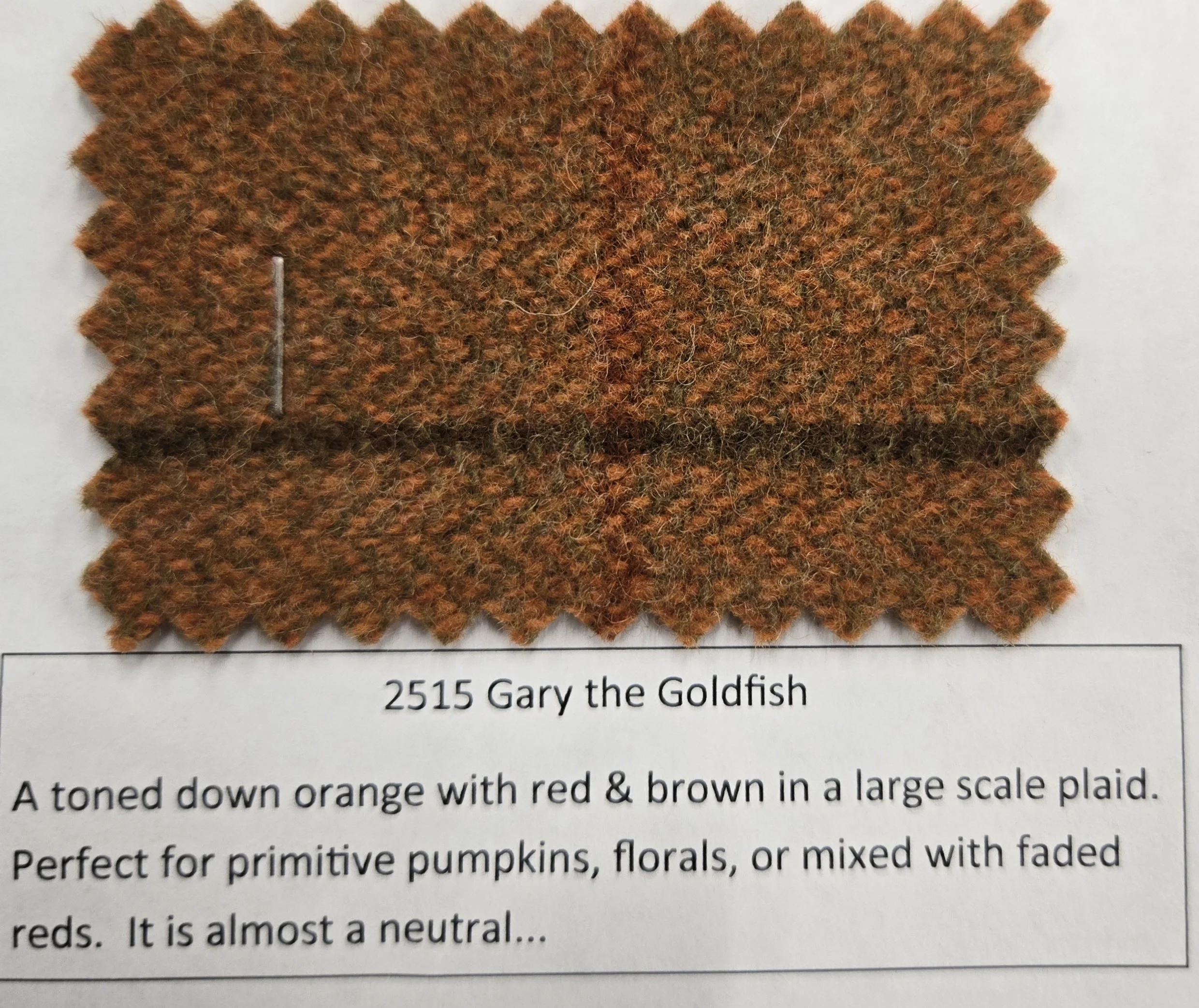 Wool As-Is Gary the Goldfish