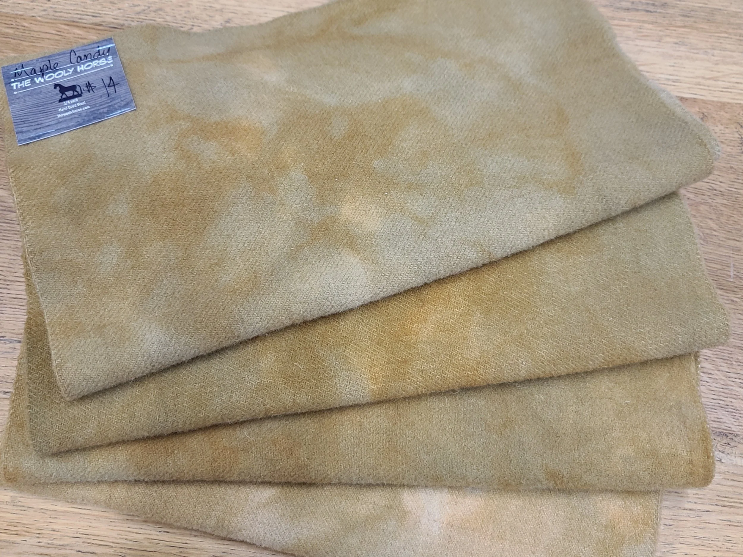 Wool Hand Dyed Maple Candy