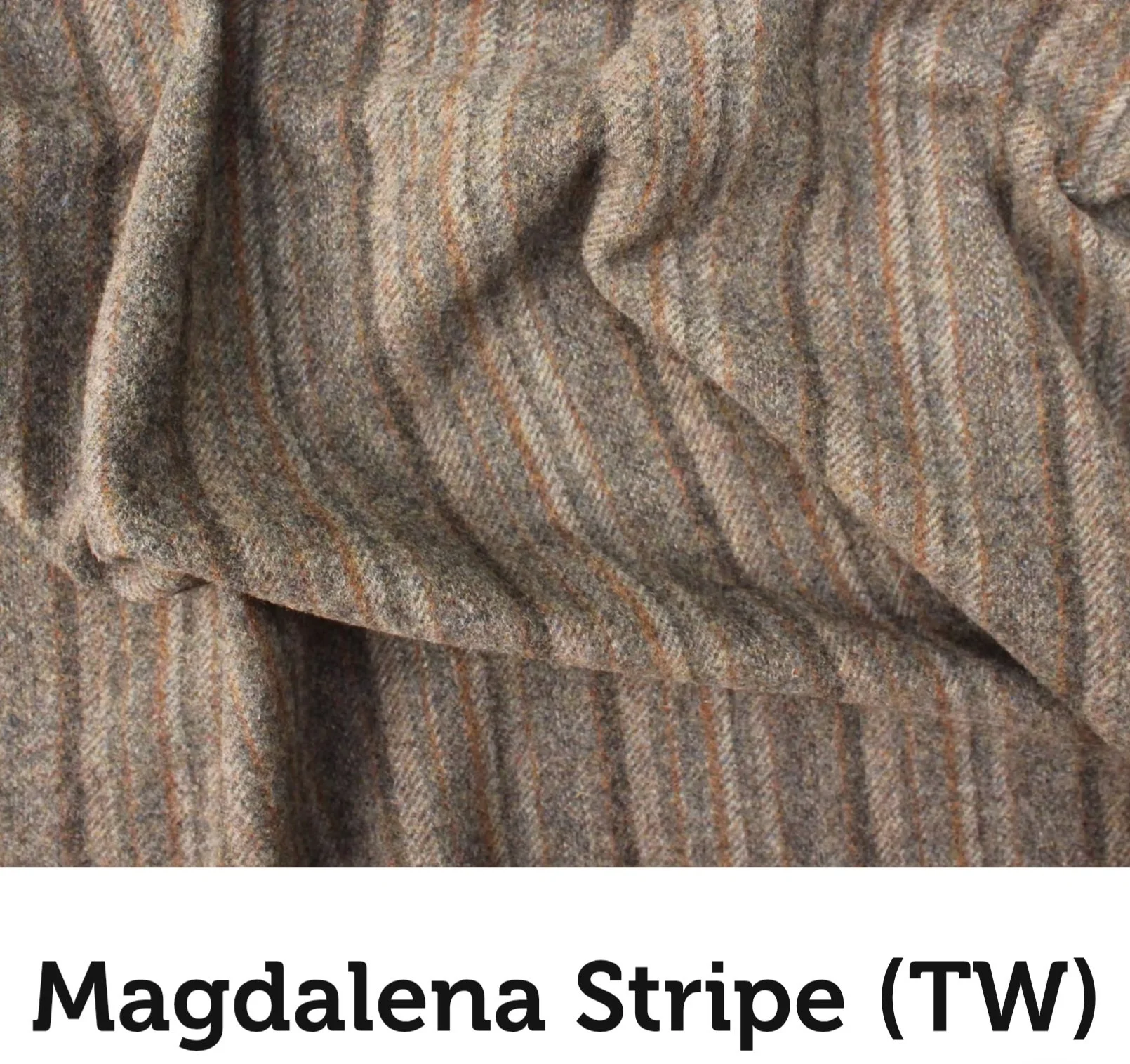 Wool Magdalena Stripe