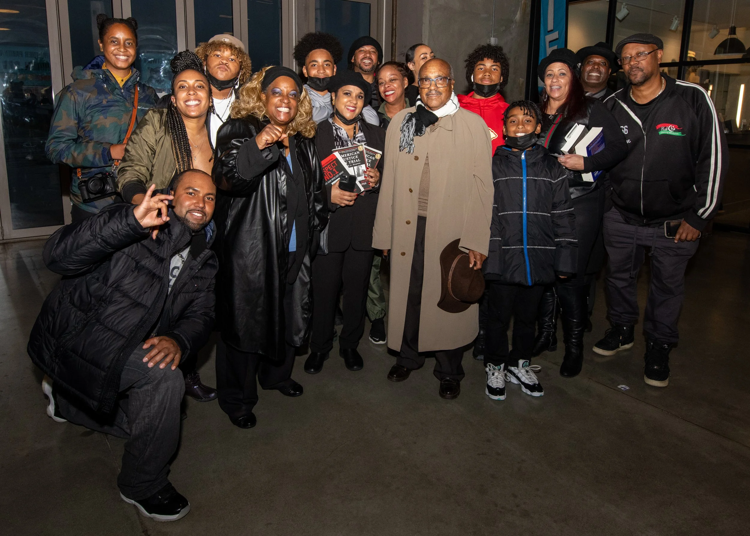 The Newton family with Dr Zafirah Ned and Shawn Granberry (HiphopTV). Photo by Rob Coons.