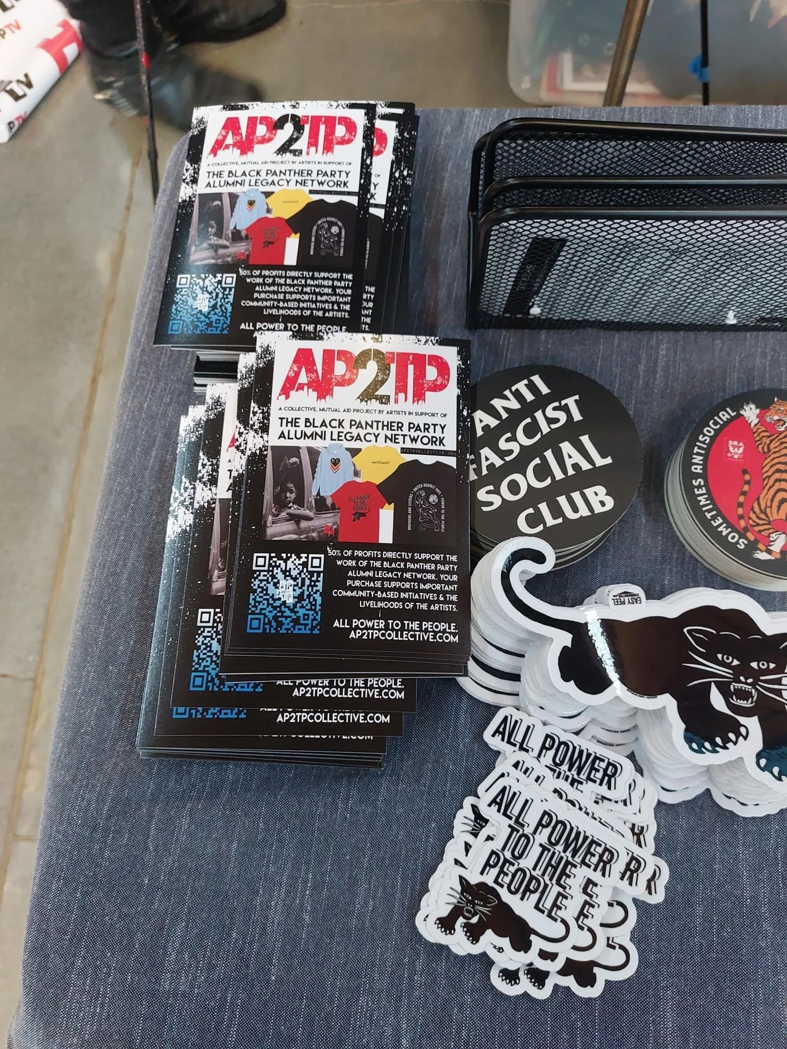 Flyers & stickers at AP2TPCollective