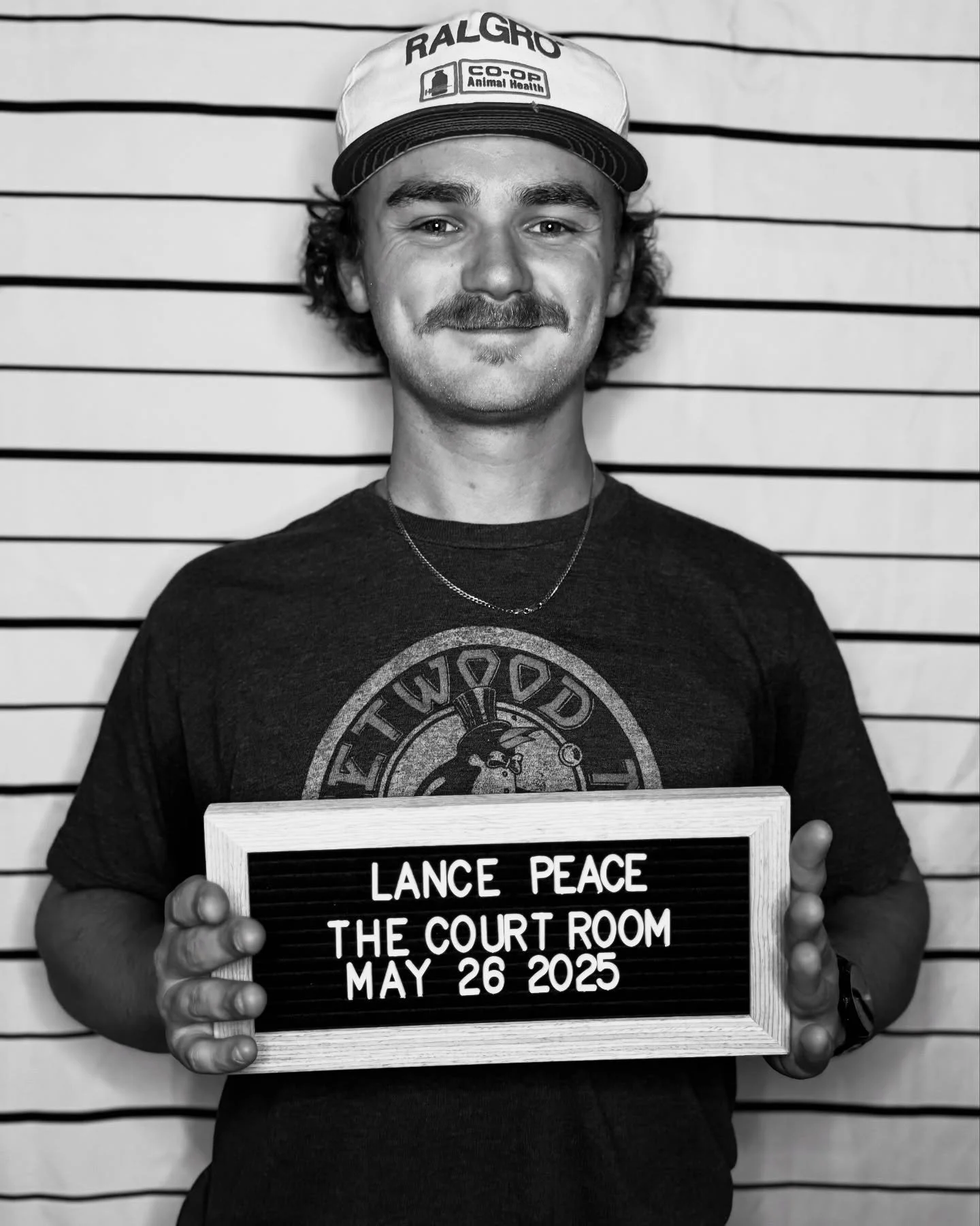 LANCE PEACE
&bull;repeat offender&bull;
Arraignment : 05/26/2025 7PM

Lance Peace is a country singer-songwriter from Monroe, Georgia, now based in Nashville, Tennessee. His music blends Southern storytelling with modern country elements, reflecting 