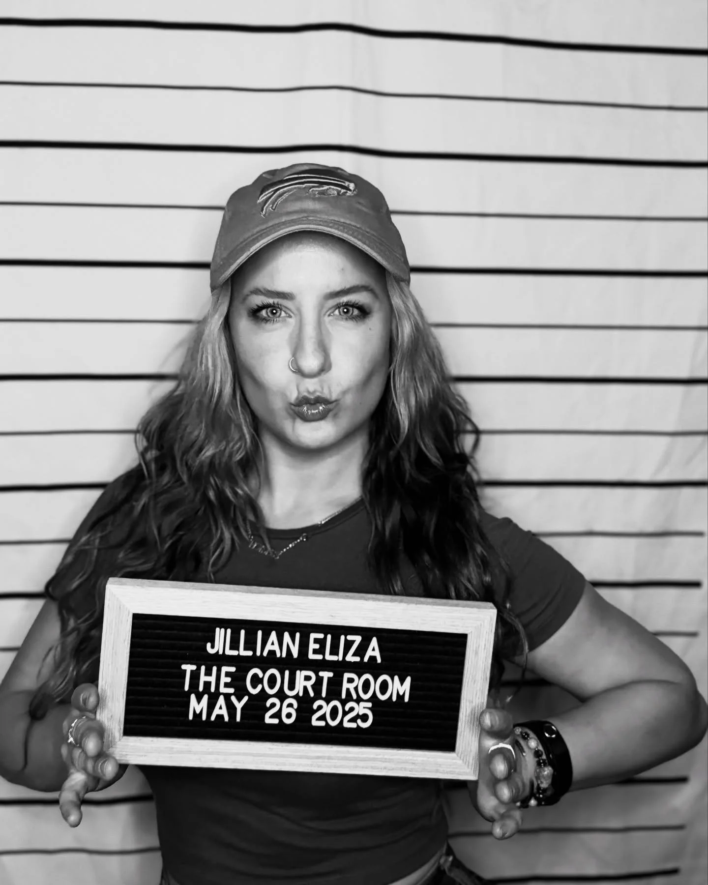 JILLIAN ELIZA

Arraignment : 05/26/2025 8PM

Jillian Eliza is a Nashville-based country artist originally from Buffalo, New York. Known for blending traditional country with rock and Americana, she&rsquo;s opened for acts like Luke Combs and Wynonna 