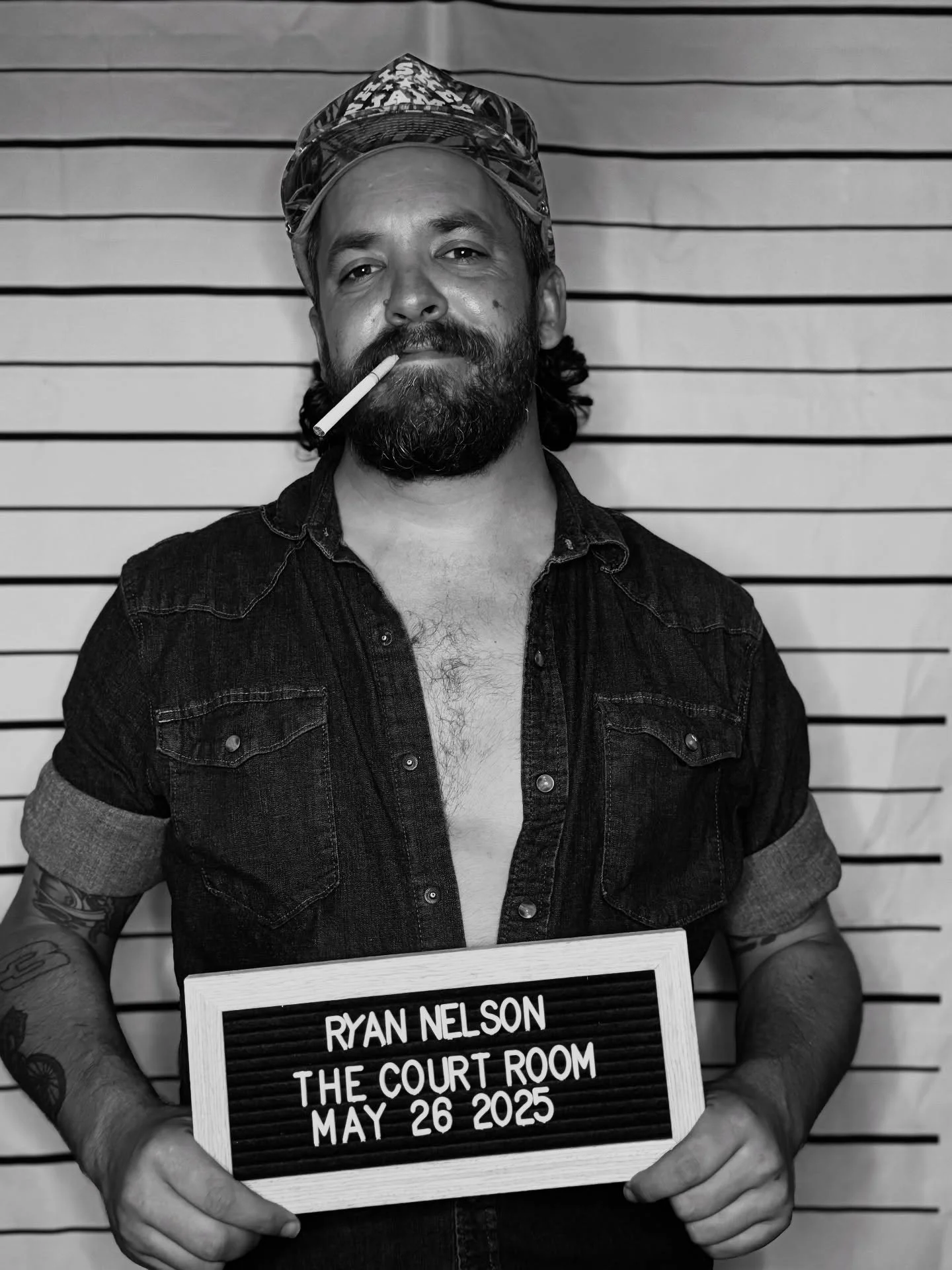 RYAN NELSON

&bull;repeat offender&bull;

Arraignment : 05/26/2025 9:30PM

Ryan Nelson, THE Florida Man, grew up between Jacksonville and St. Augustine, Florida, shaping his authentic country sound. Now a staple in Nashville&rsquo;s music scene, he&r