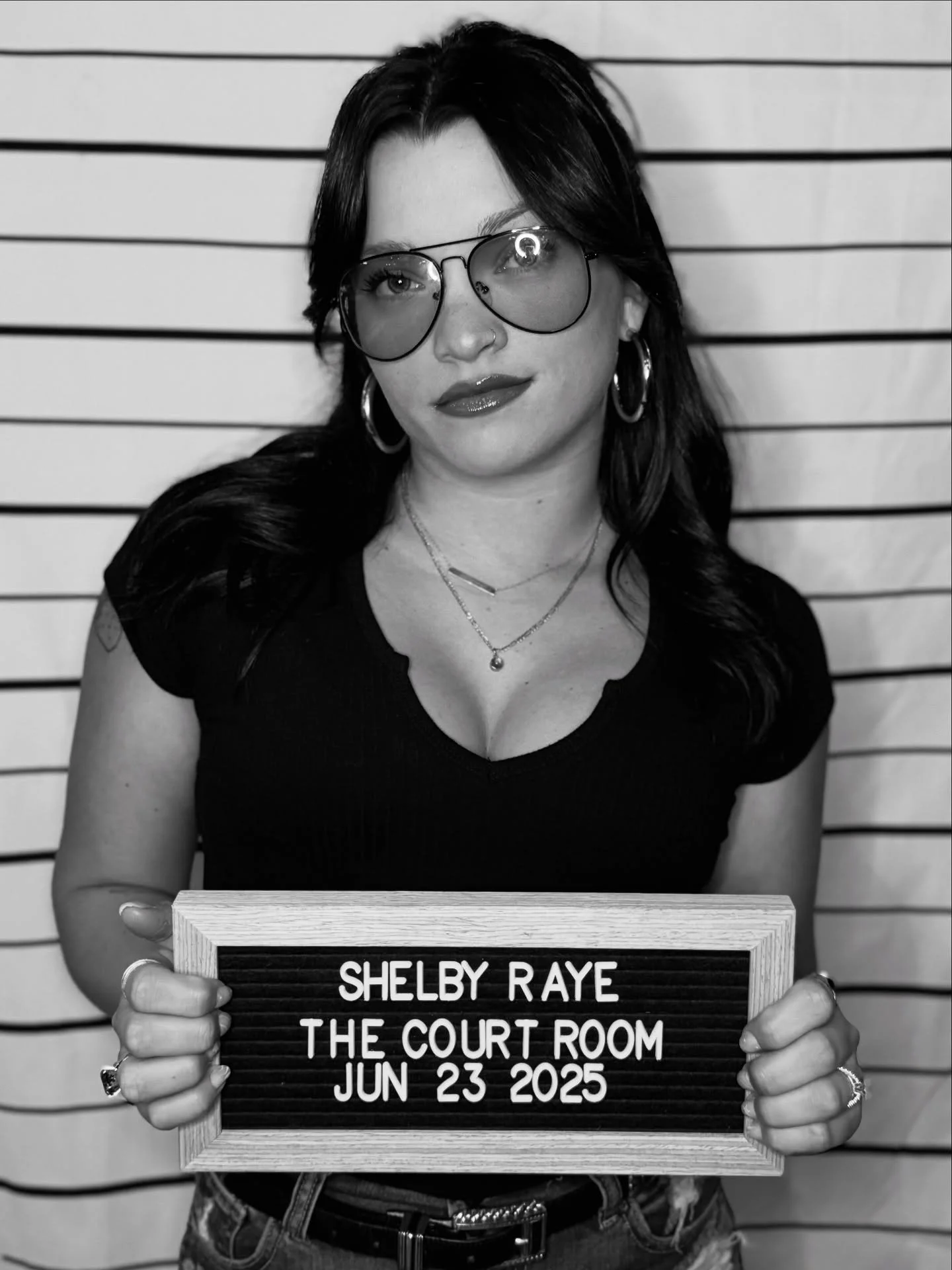 SHELBY RAYE

Arraignment : 06/23/2025 8PM

Shelby Raye is a fire‑breathing country rocker from South Carolina&mdash;blending Southern grit, soul, and outlaw swagger. She&rsquo;s been stormin&rsquo; stages since she was five, opening for legends like 