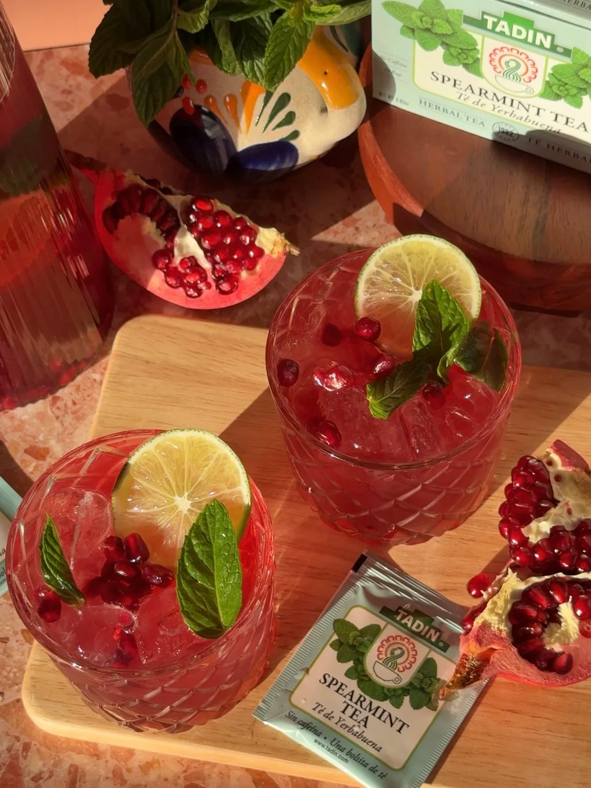 This Mojito Navideño took the 2025 holiday season by storm: sweet-tart pomegranate, celebratory sparkles & a pop of lime? The tea was SERVED.