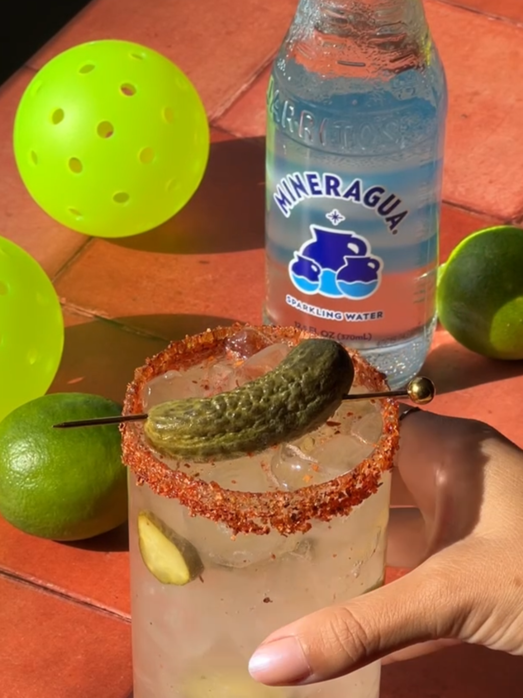 The idea: a literal pickle-infused ranch water to showcase Mineragua's debut into the pickleball scene. The result: a fun & eye-catching drink that sparked conversation.