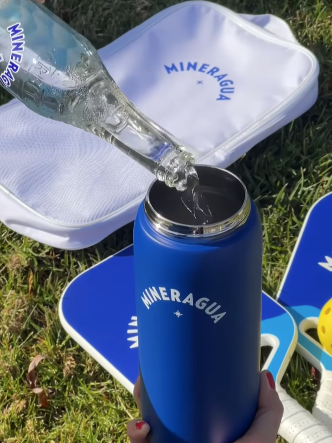 A UGC unboxing video featuring Minergua's pickleball swag for an upcoming giveaway filmed in sunny lighting with all the pickleball vibes.