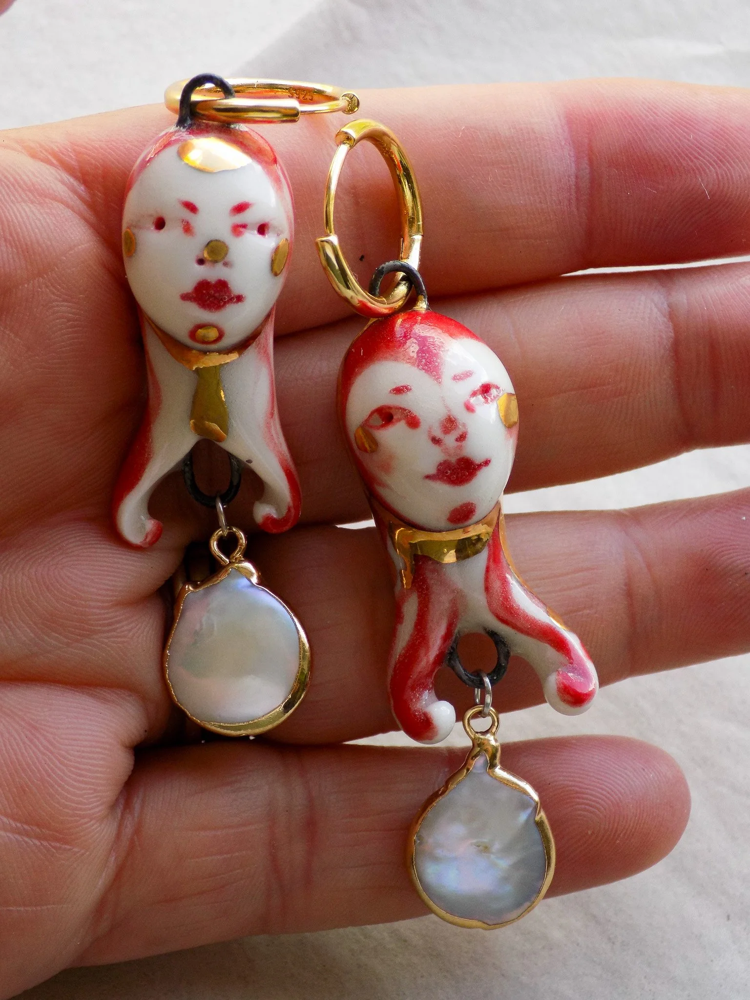 Porcelain Charm Earrings