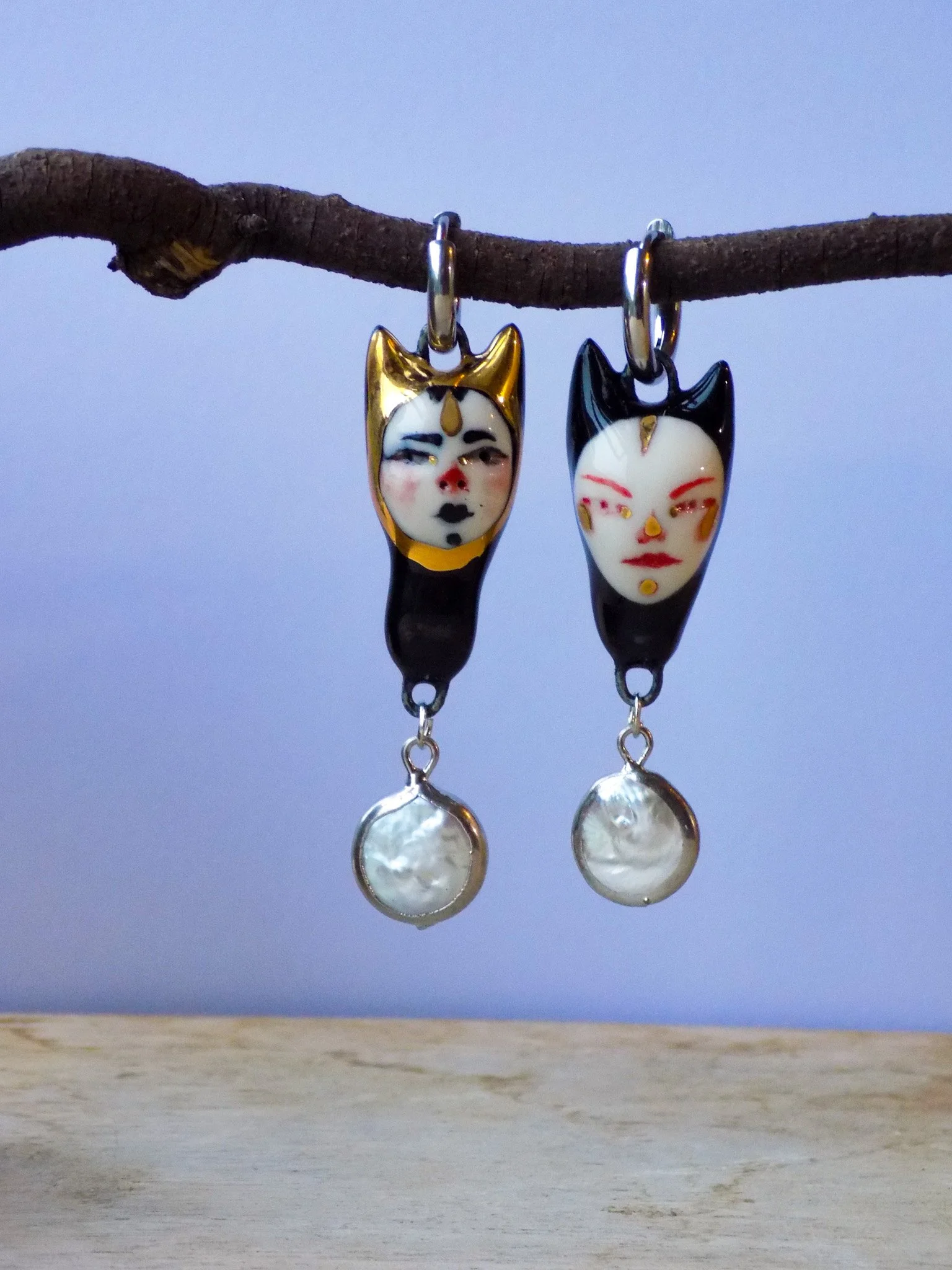 pearl earrings