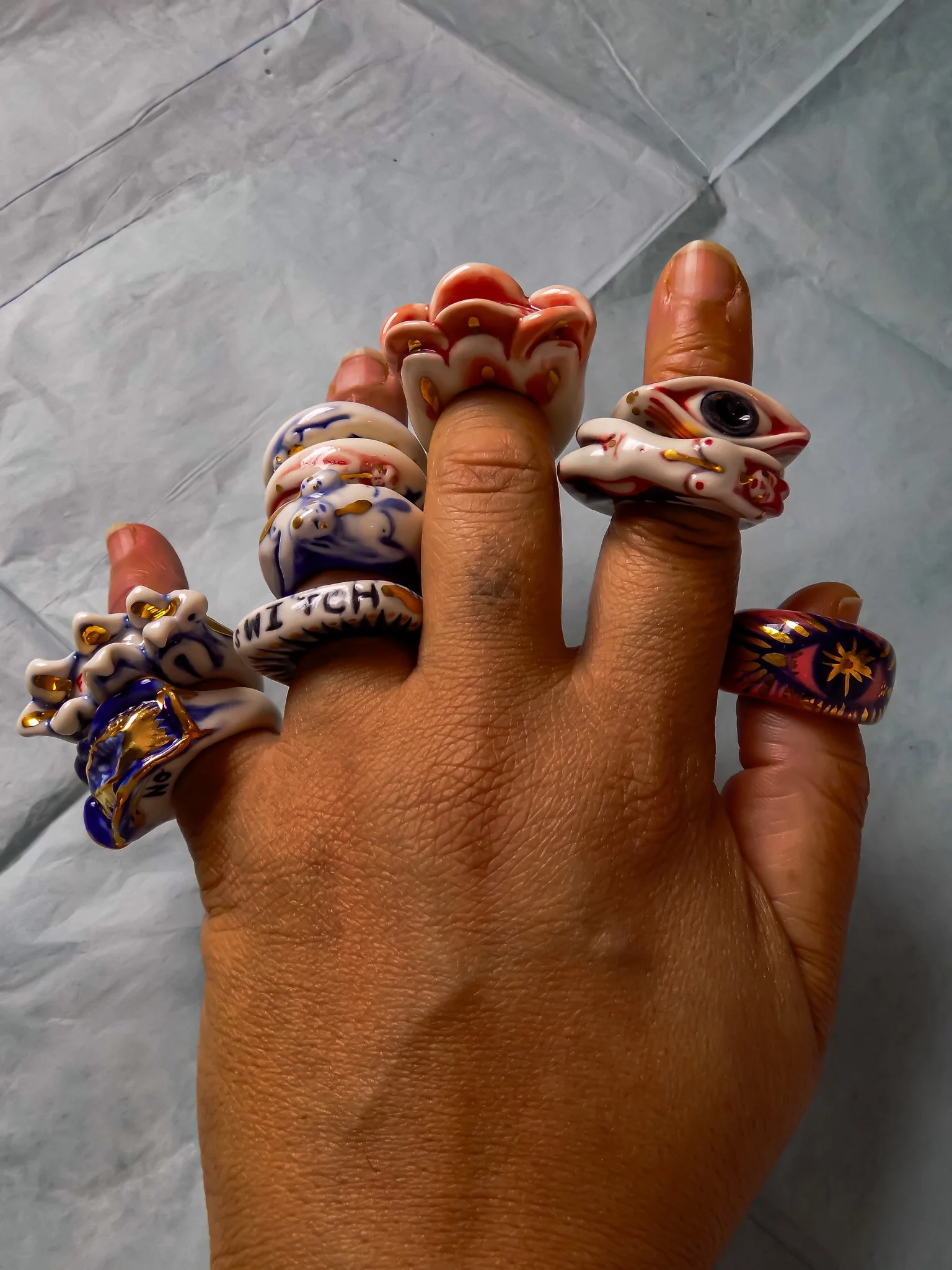 Deluxe Porcelain Rings