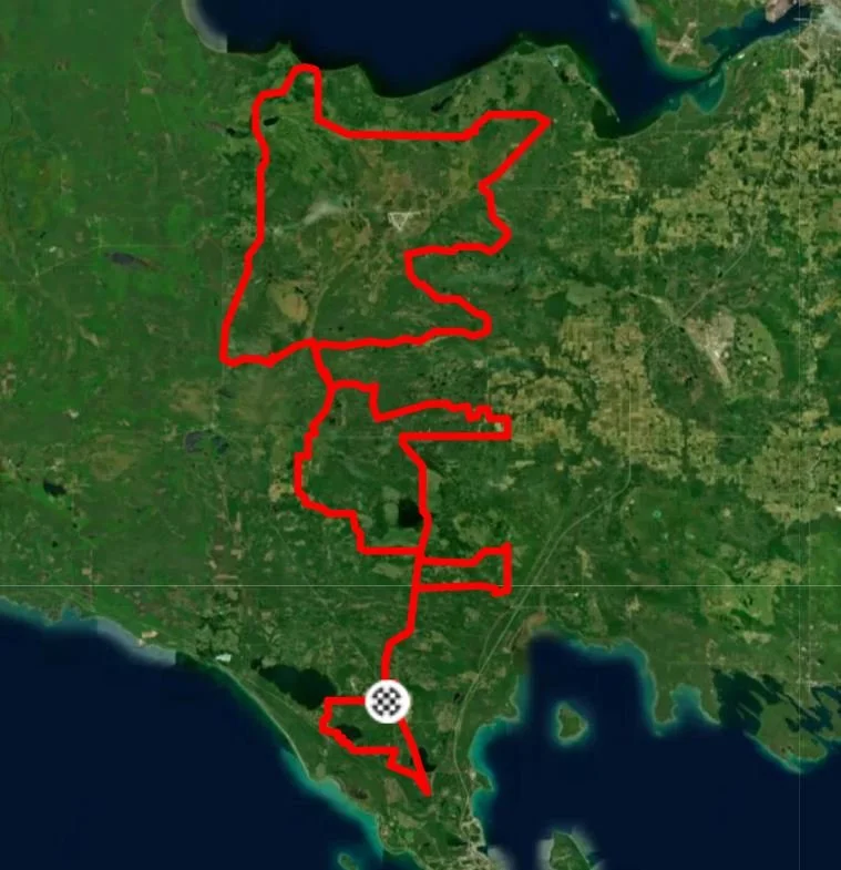 MORAN 166 Gravel Bike Race in Michigan's Eastern U.P.