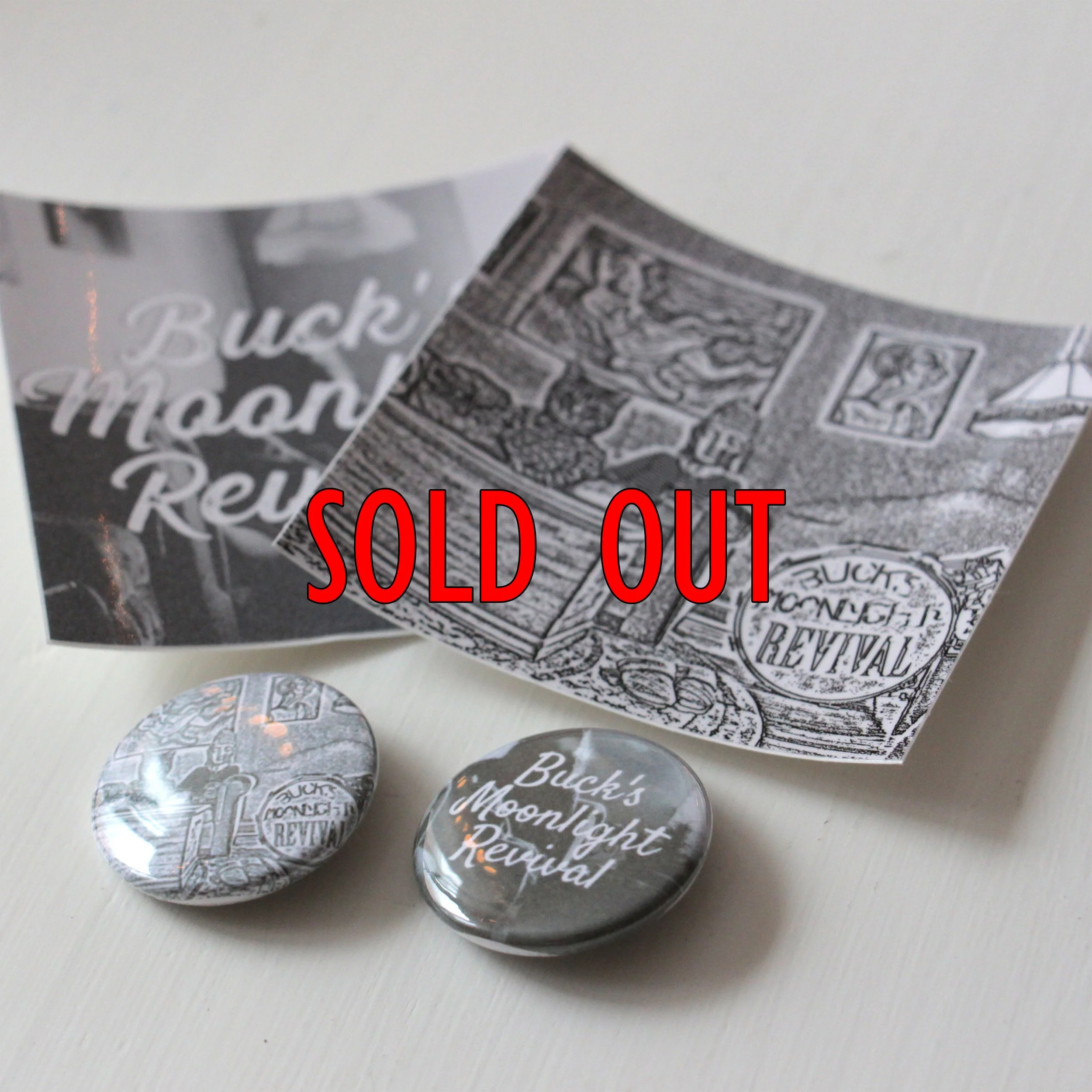 Button + Sticker Set — BUCK'S MOONLIGHT REVIVAL