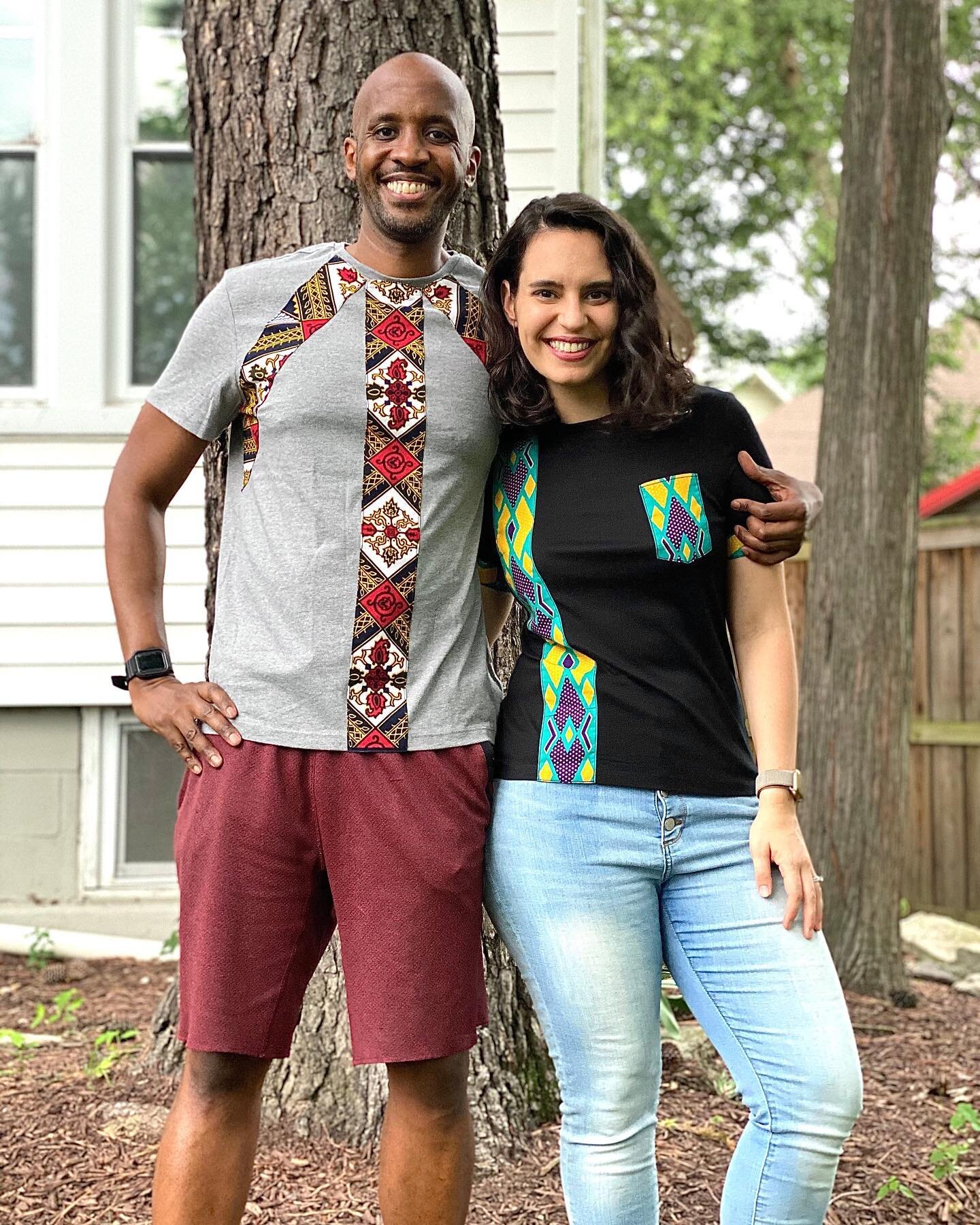 ✨Pssst....surprise bae with one of Wub Designs&rsquo; beautiful shirts and watch hearts melt away. Oh....you&rsquo;re welcome. 🤫😉 
.
.
@samanuss and her husband giving us couple&rsquo;s goals in their fresh Wub Designs gears. 🔥🔥
.
.
Pre-order you