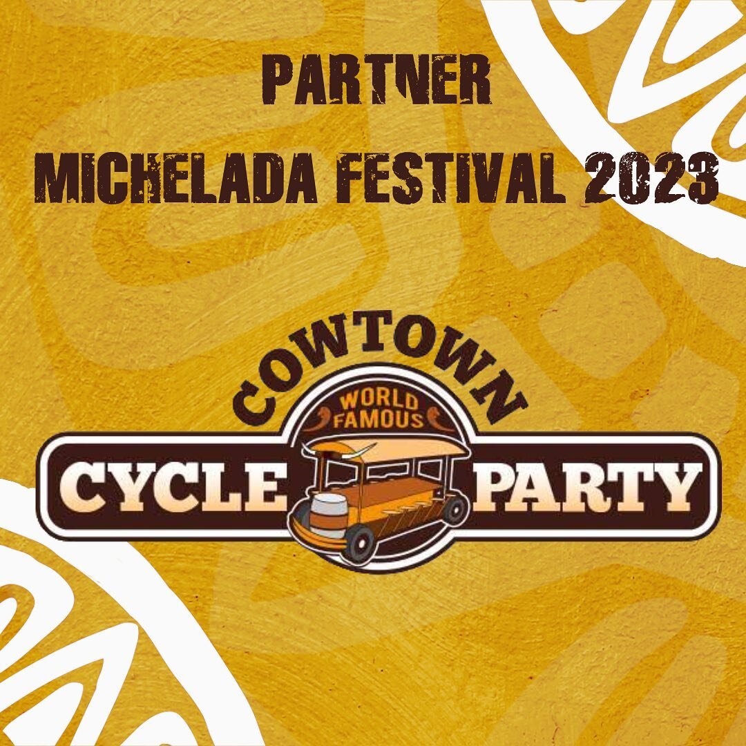 Arrive at the Michelada Festival presented by Camaronazo in style this year aboard The Cowtown Cycle Party! Be the center of attention as you pedal through the excitement, basking in smiles, waves, and joyful 'WOOs!' Your BYOB Party Bike adventure is