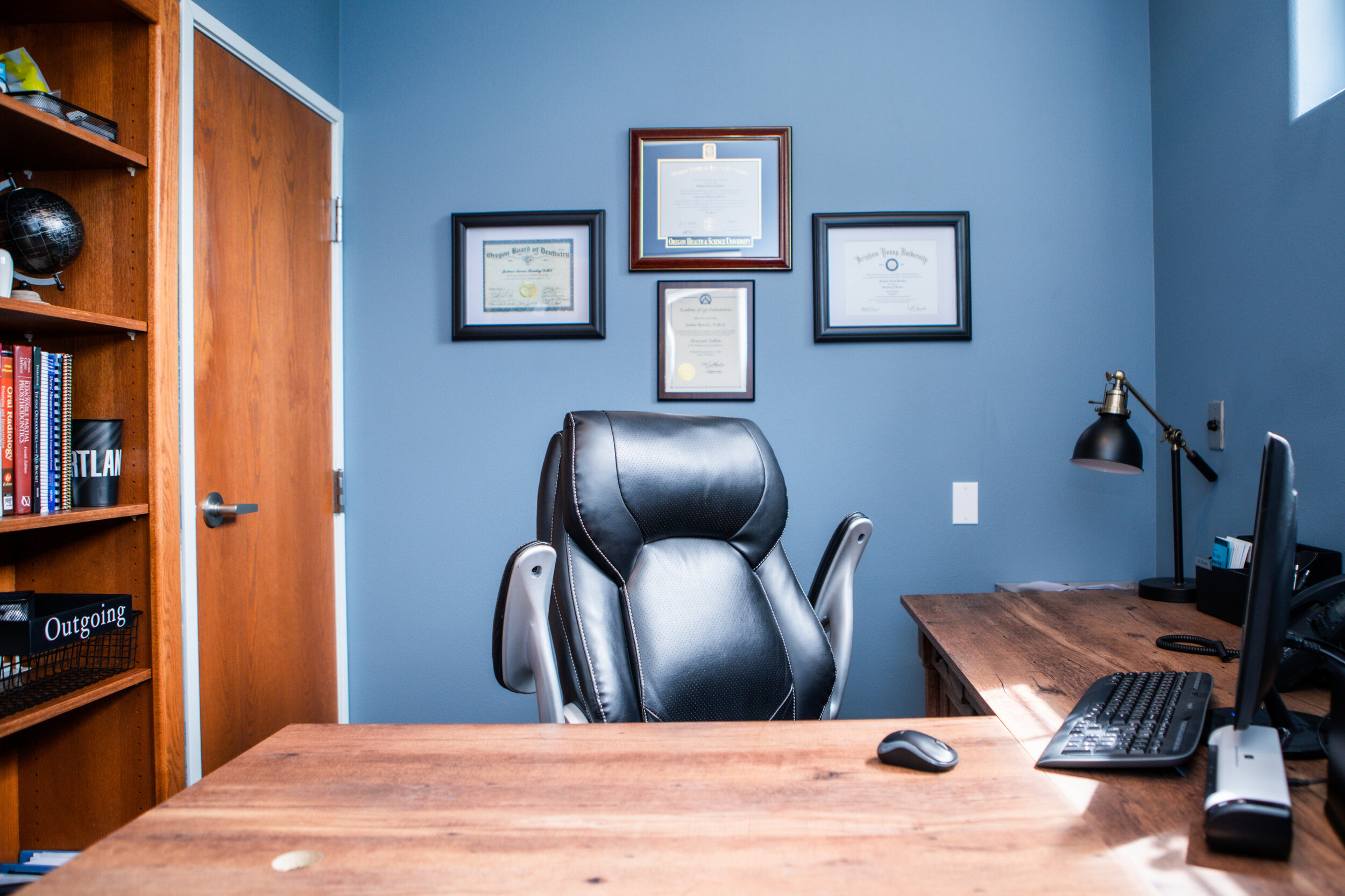 Chat with Dr. Rowley in his inviting office.