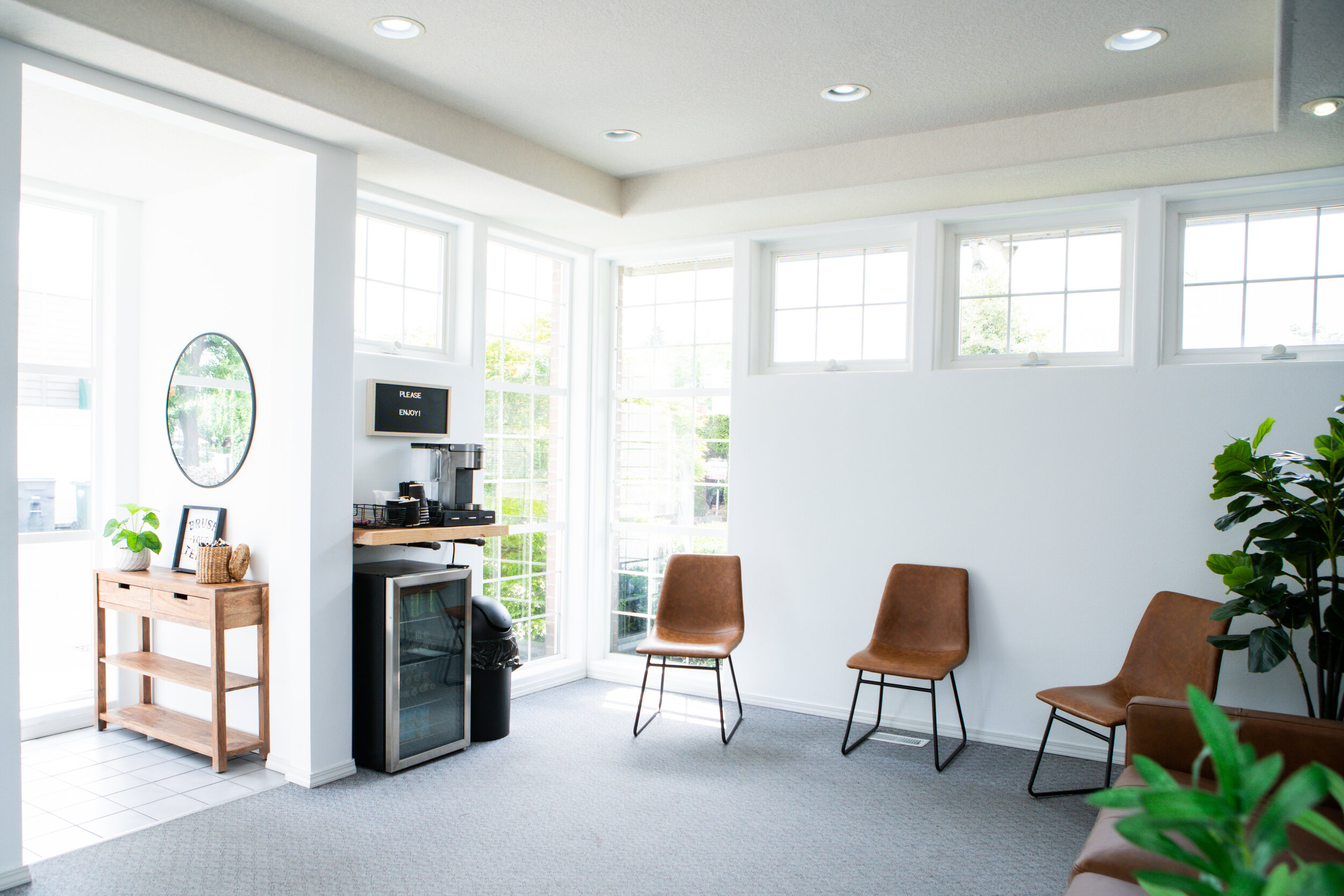 Enjoy natural light from our many windows.