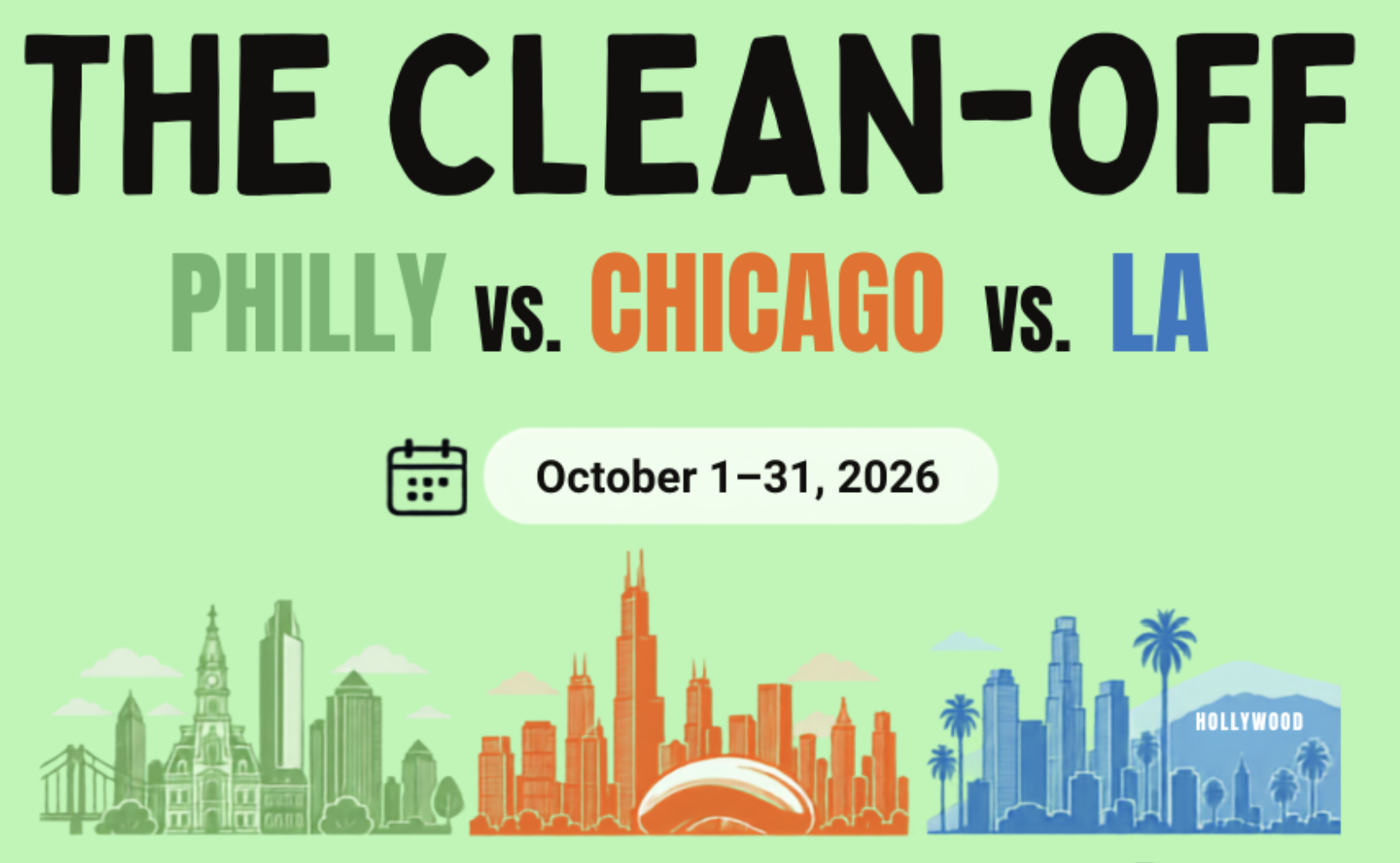 Trash Pick-up for The Clean-Off Challenge