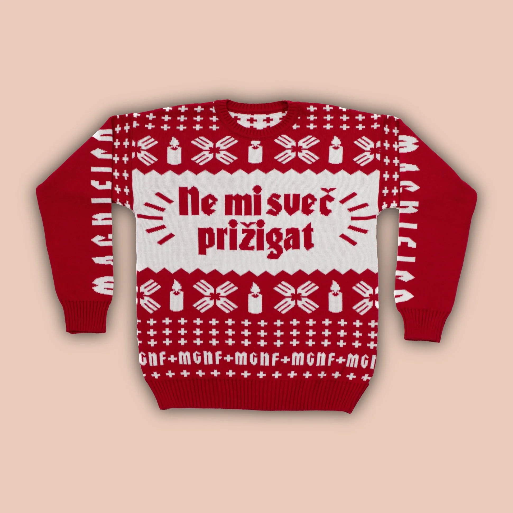 Božični pulover | NE MI SVEČ PRIŽIGAT | Christmas sweater | Official Merchandise