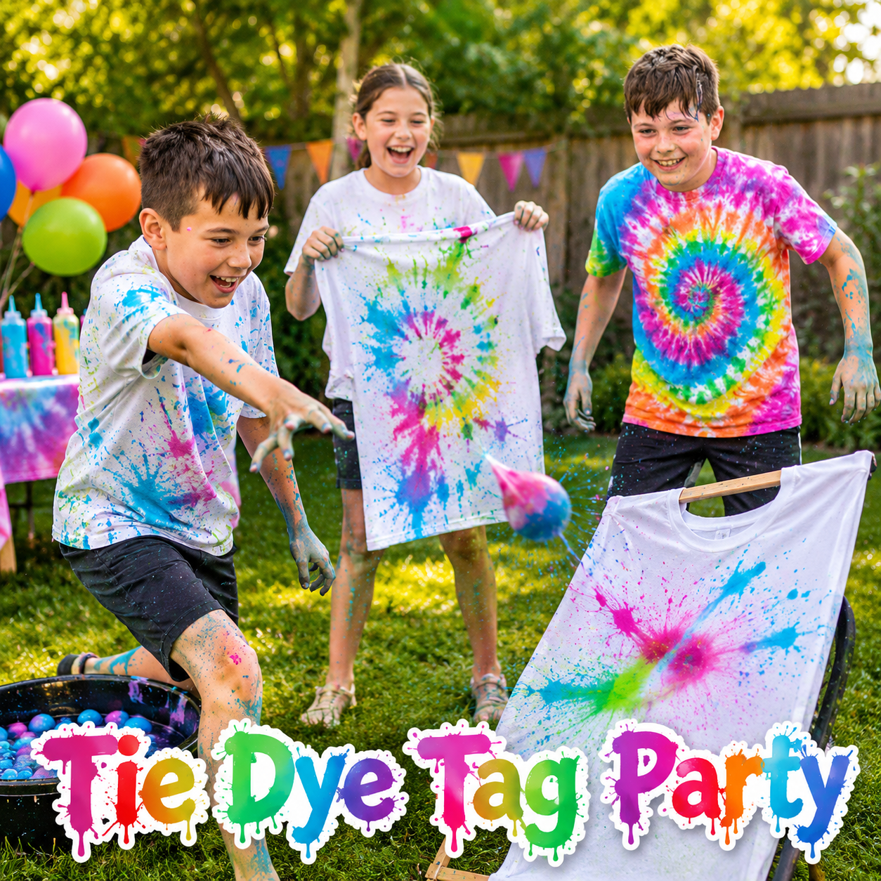 Tie Dye Tag Party