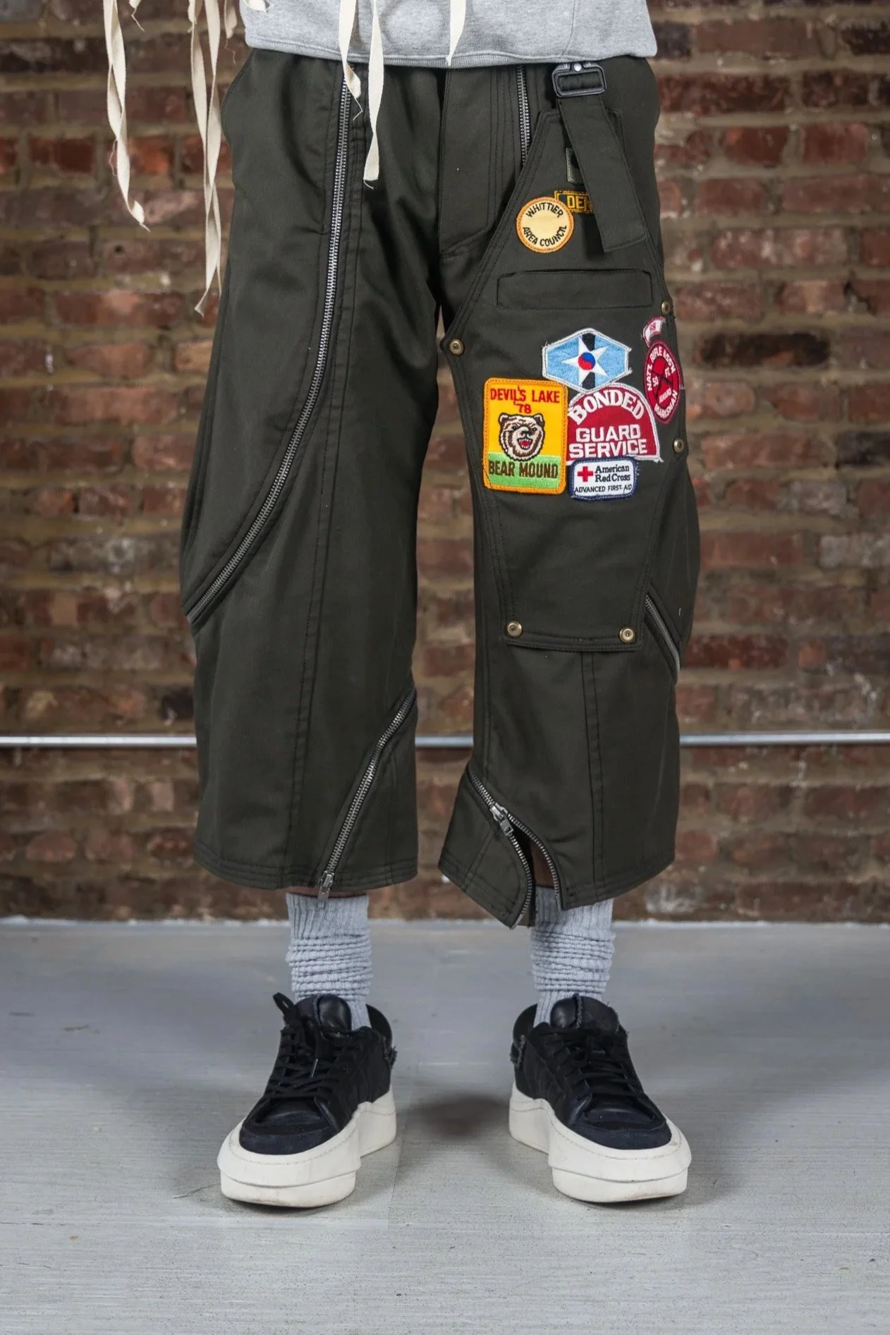 Multi-Zip Cargo Trousers