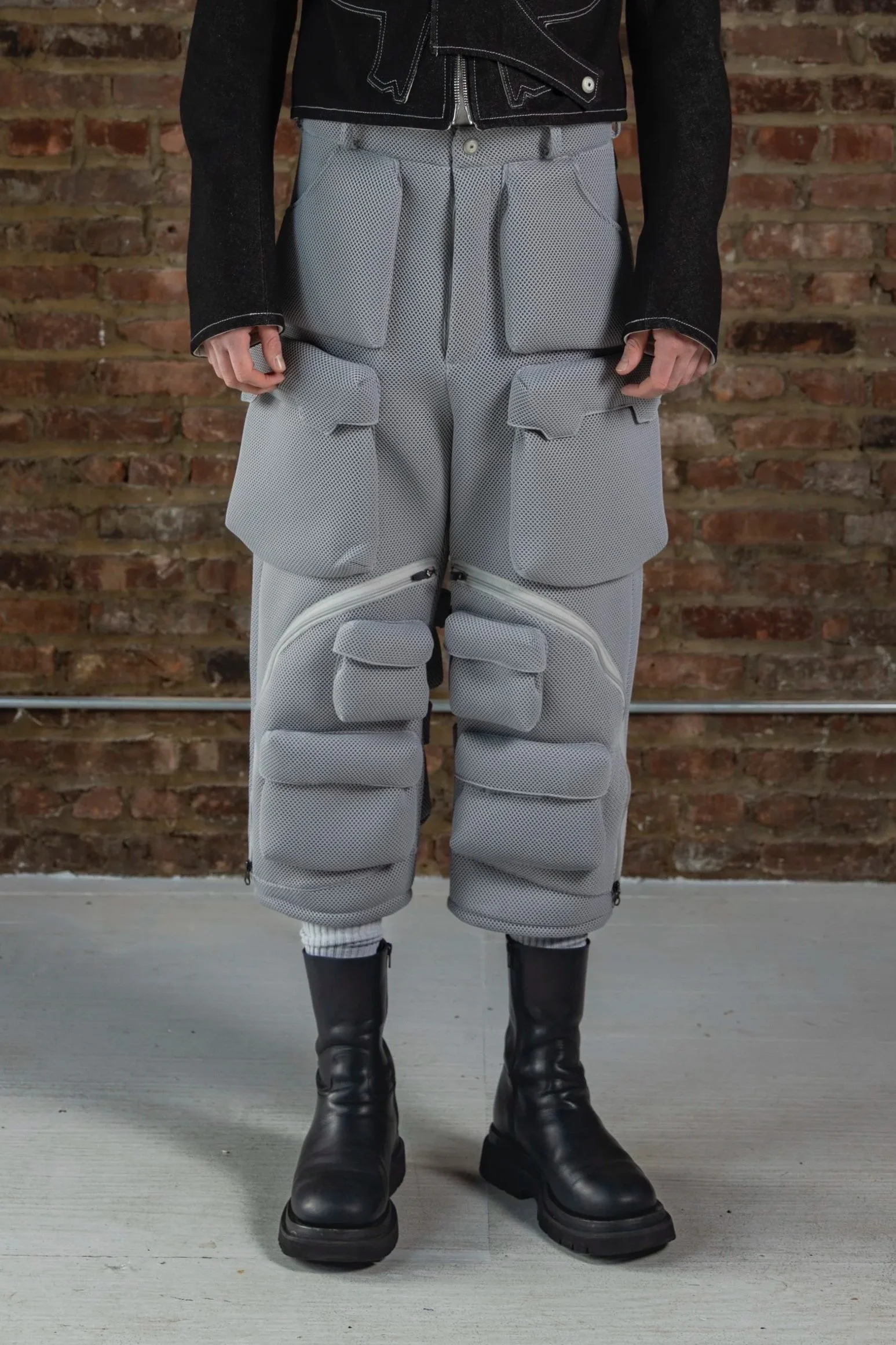 3D Mesh Cargo Pants