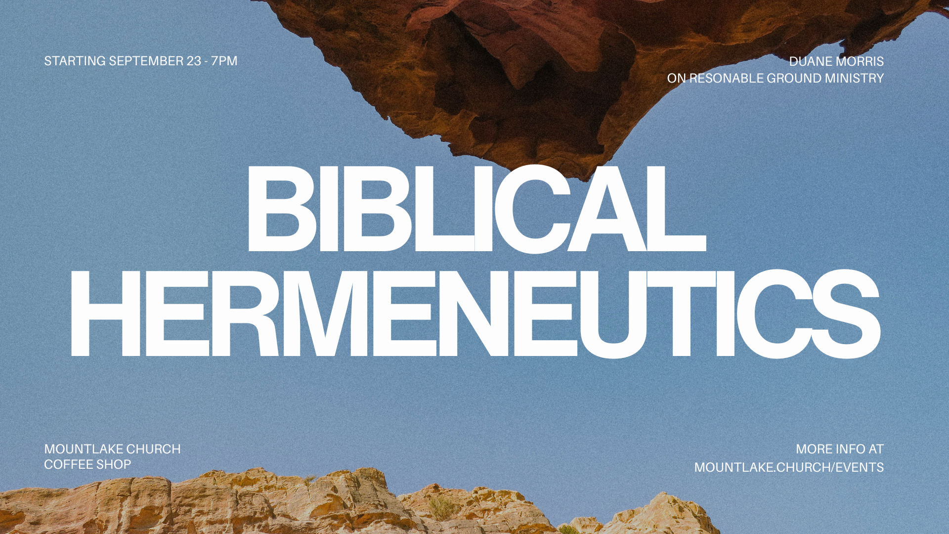Hermeneutics Class