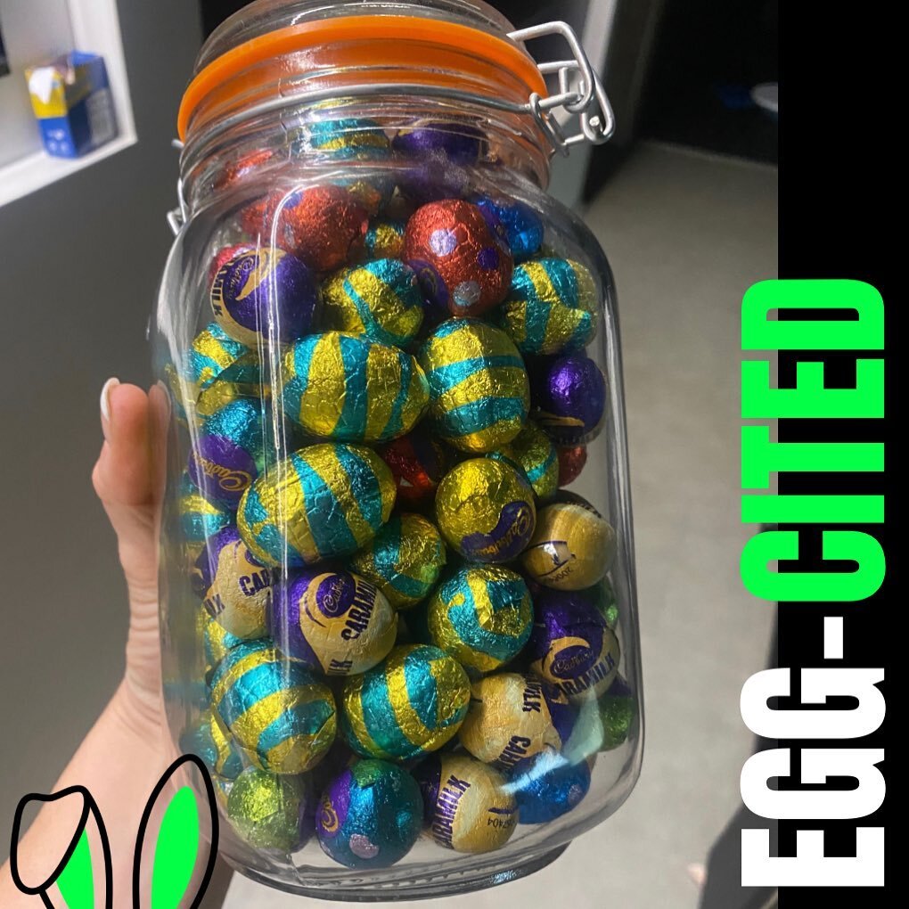 APRIL GIVEAWAY COMP 🐰

Can you guess how many eggs are in the jar? 

Rules of entry: 
1. Must be following @technofunc_narellan 
2. Must like and share this post to your story and tag @technofunc_narellan 
3. Comment your guess below and tag 1 frien