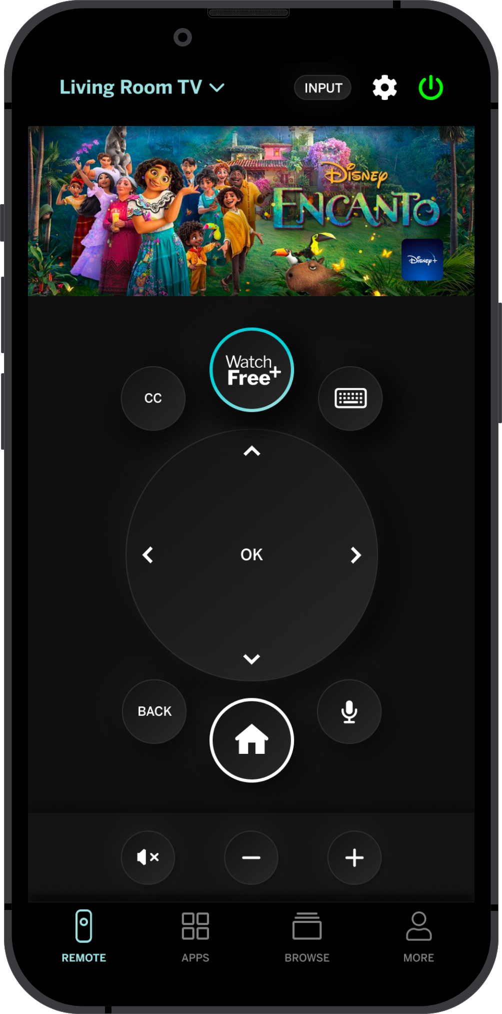 V3 -
Feedback that the apps row makes the design too busy. We removed that and added audio to a bottom bar. Removed the white outlines on all the buttons and went with a subtle rendered approach.