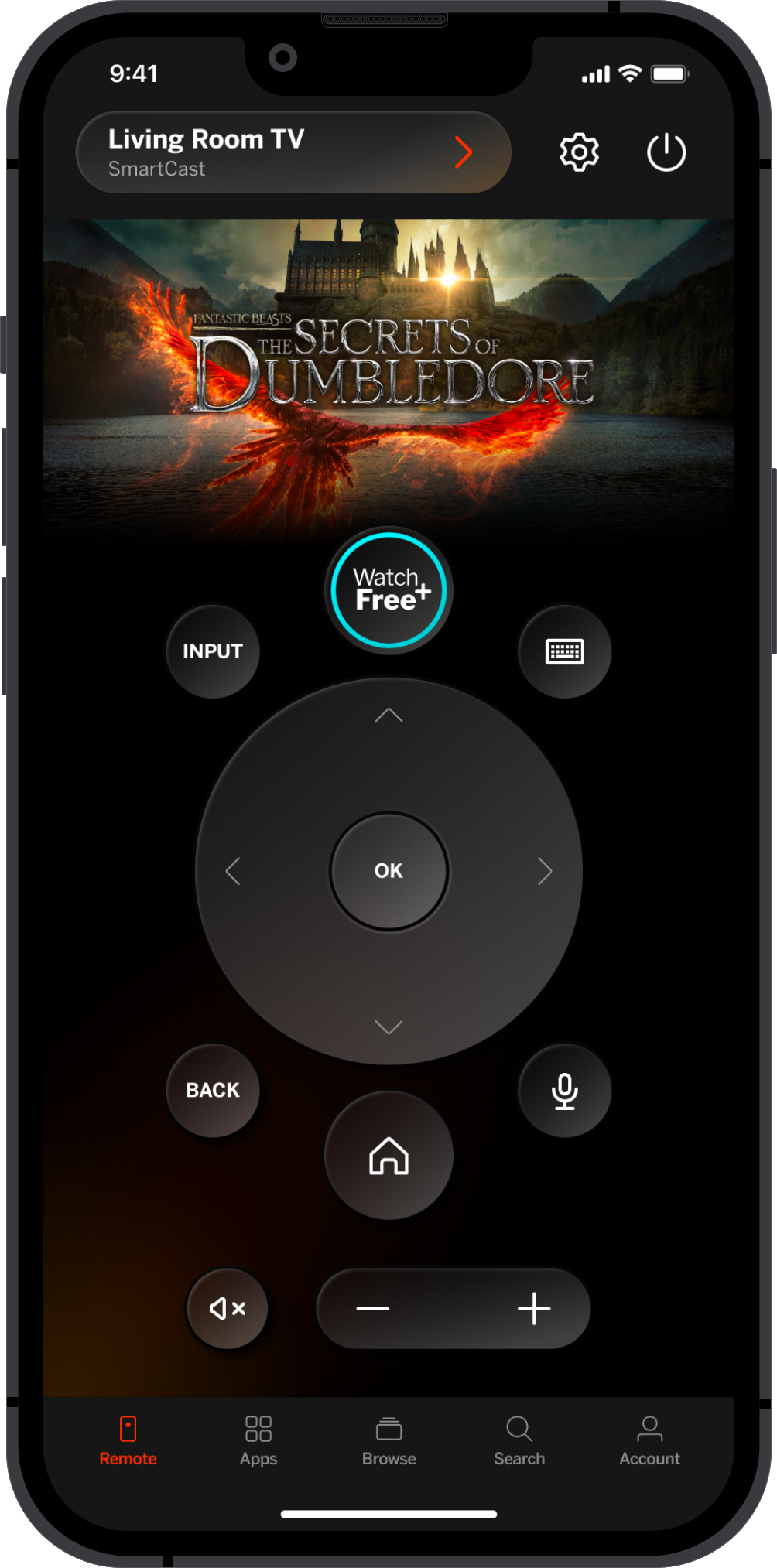 V5 (approved) -
Icons are now outlined, our focus state color is now orange. We implemented subtle splashes of color throughout some of the buttons and the background. Cleaned up the rendering of the buttons. Device selector is now a button. We decid