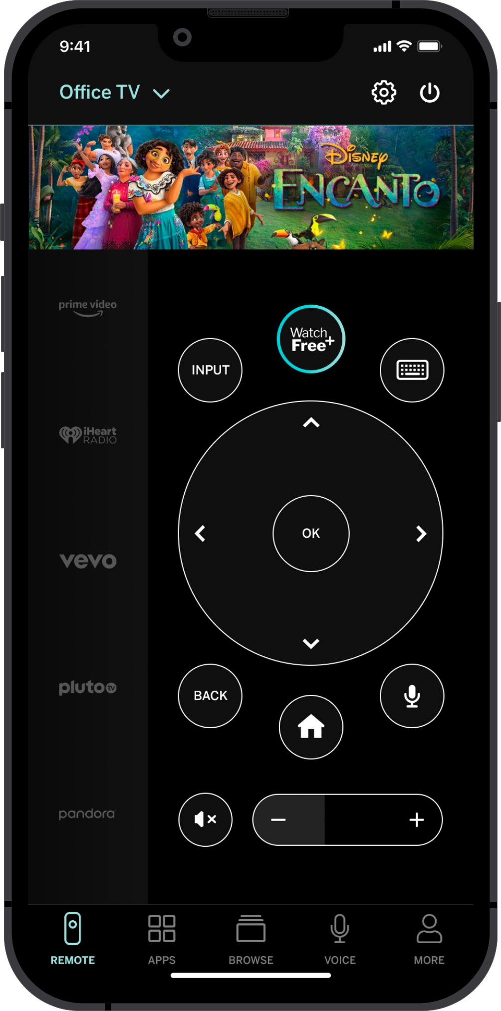 V2 -
This mock cleaned up the hardware teams idea while removing features that we can't implement like profiles. It also moves the device selector to the top of the page so it can be consistent throughout the app and adds the tab bar at the bottom ba