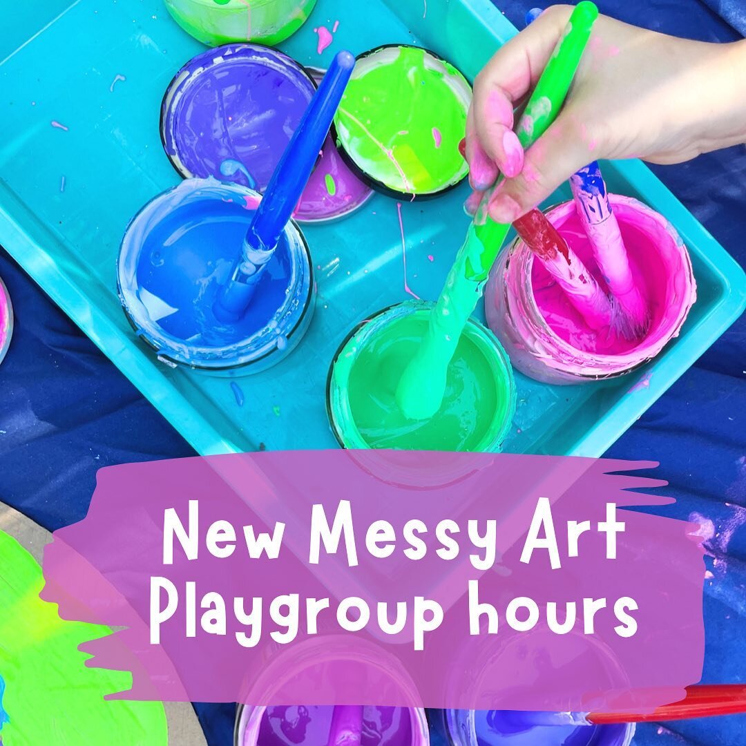 🌈Term 4 starts next week!!🎨

We will still meet every Wednesday for Messy Art Playgroup, now from ✨10-11am✨

Messy Art Preschool is Thursdays from ✨9-10am✨ (that&rsquo;s the same☺️)

See you little artists next week!! 

#messyart #artplaygroup #pro