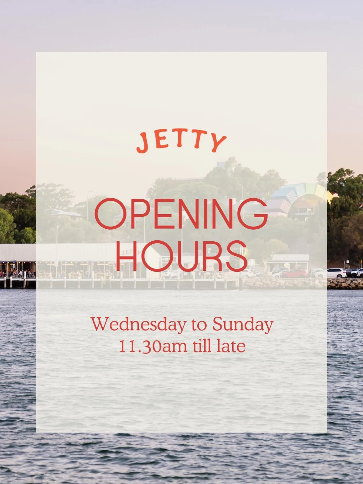 We&rsquo;ve updated our hours! ✨ 

Swing by for the same sweeping river views, fresh coastal plates and cocktails worth lingering over.