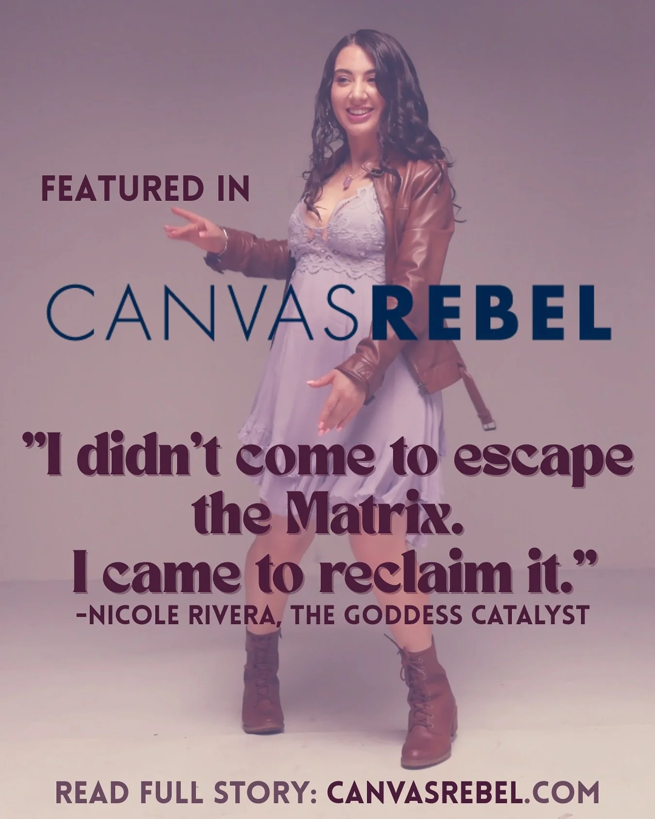 🔥 Featured in Canvas Rebel 🔥

I said what I said.

We didn&rsquo;t come here to escape the Matrix - we came here to HEAL it.

So many people think being &ldquo;spiritual&rdquo; means being light, detached, above it all. I don&rsquo;t subscribe to t