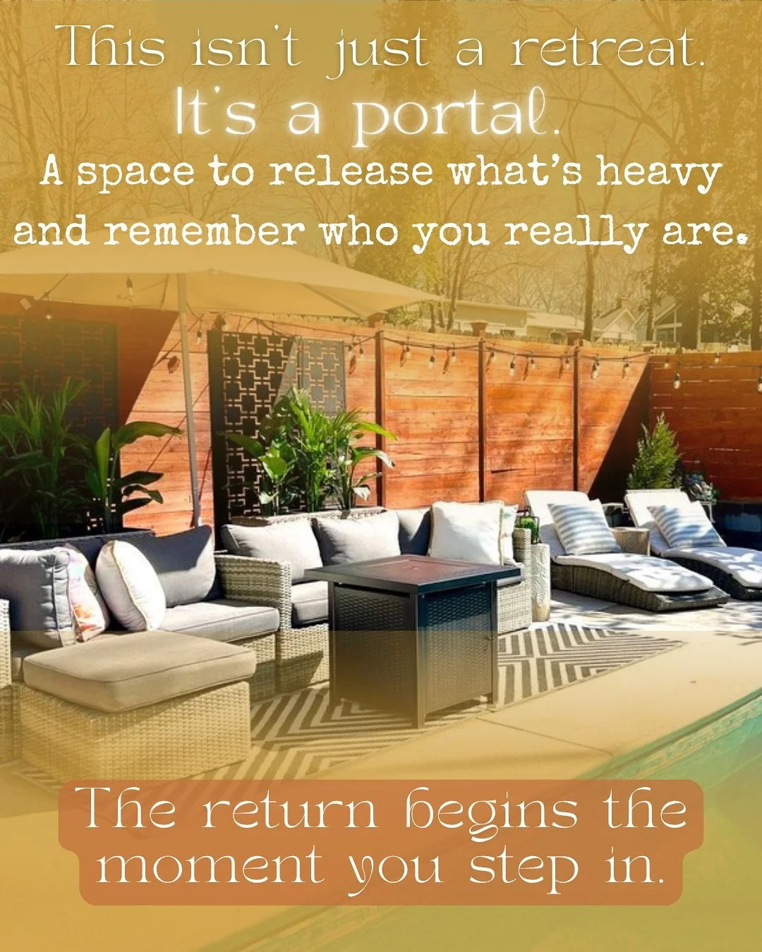 🏝️ This isn&rsquo;t just a retreat.
It&rsquo;s a sacred return. ❤️&zwj;🔥

To your softness.
To your power.
To the parts of you that have been waiting for space to breathe.

🪄 Every detail of this experience was created with intention - to hold you