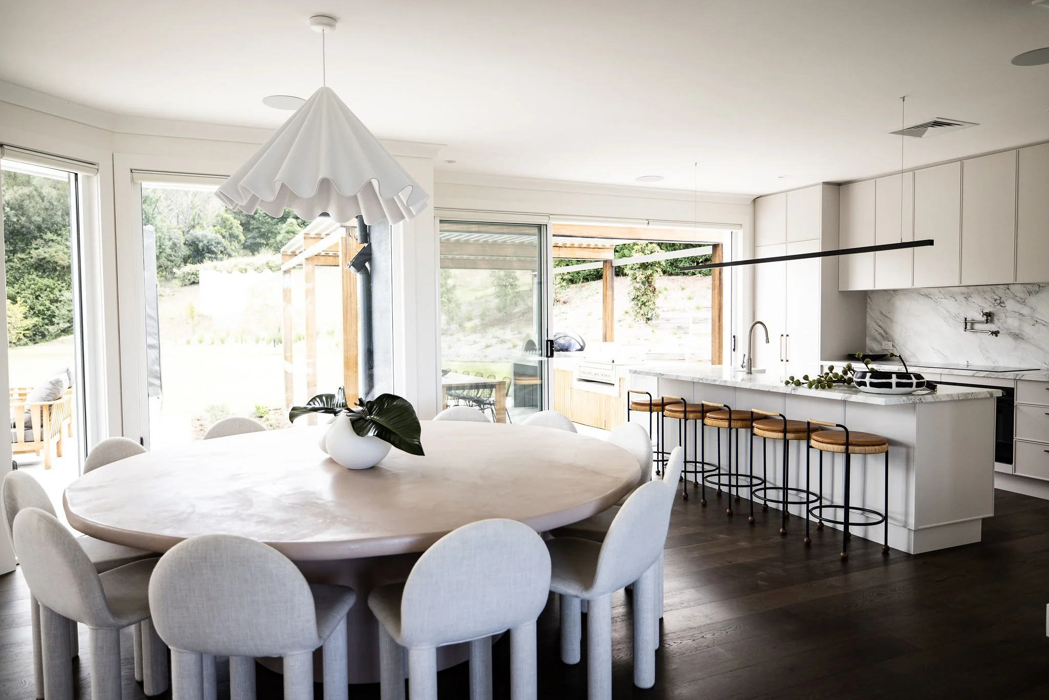 Modern Australian home interior with natural light and open plan kitchen - Carly Writes real estate copywriter Australia