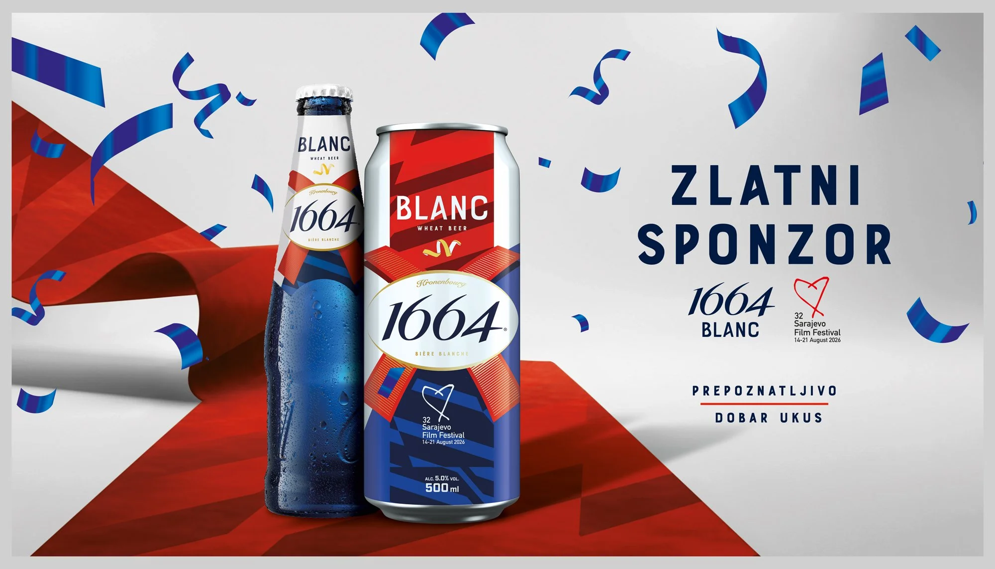1664 Blanc prvi put Zlatni sponzor Sarajevo Film Festivala: Pivo sa stilom stiže na najveći regionalni filmski festival&nbsp;&nbsp;