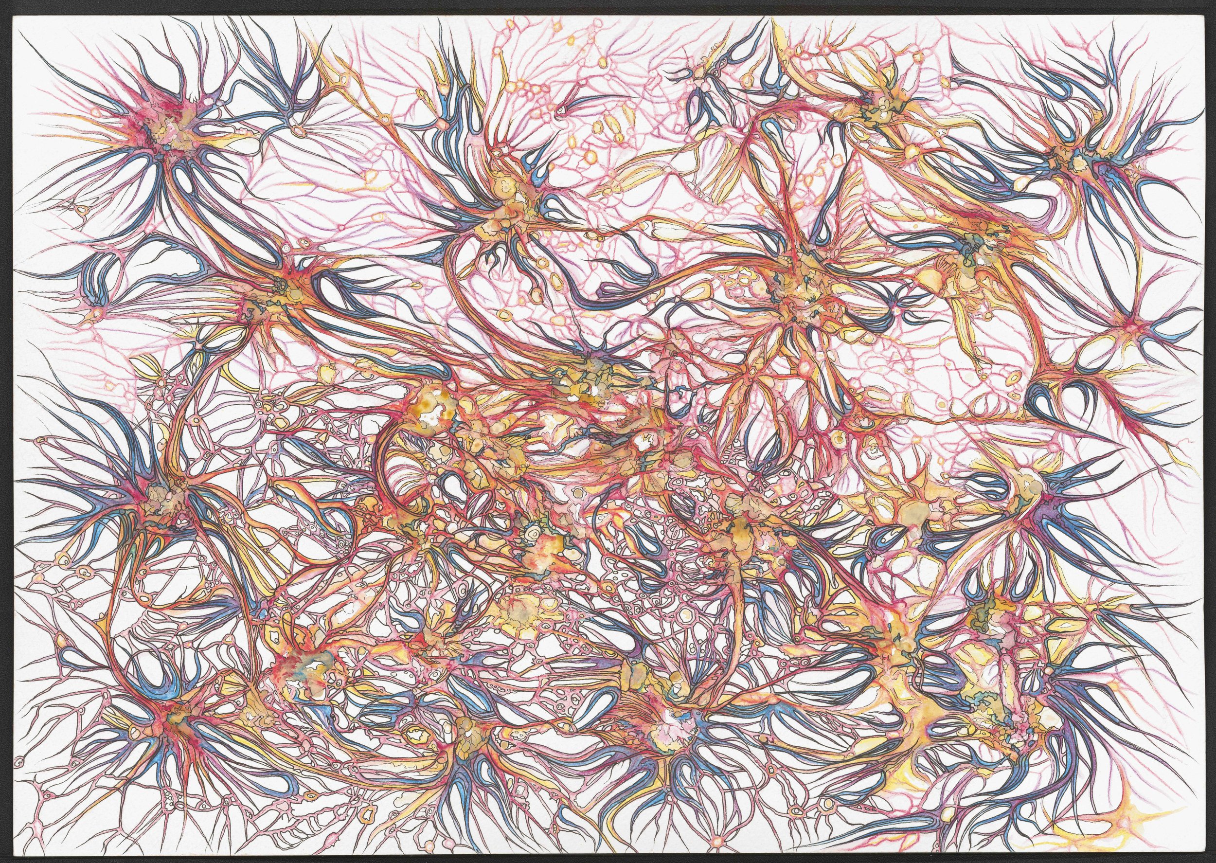 untitled 51, 2023 watercolor & archival ink 36 x 51 cm. Emilie Bitauld ADAGP & photo.