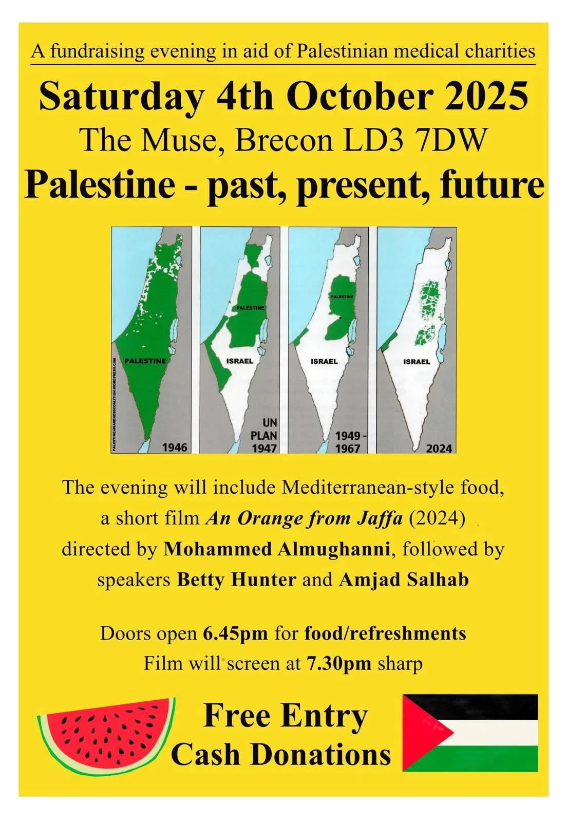 Palestinain Solidarity Group presents : Palestine - past, present, future