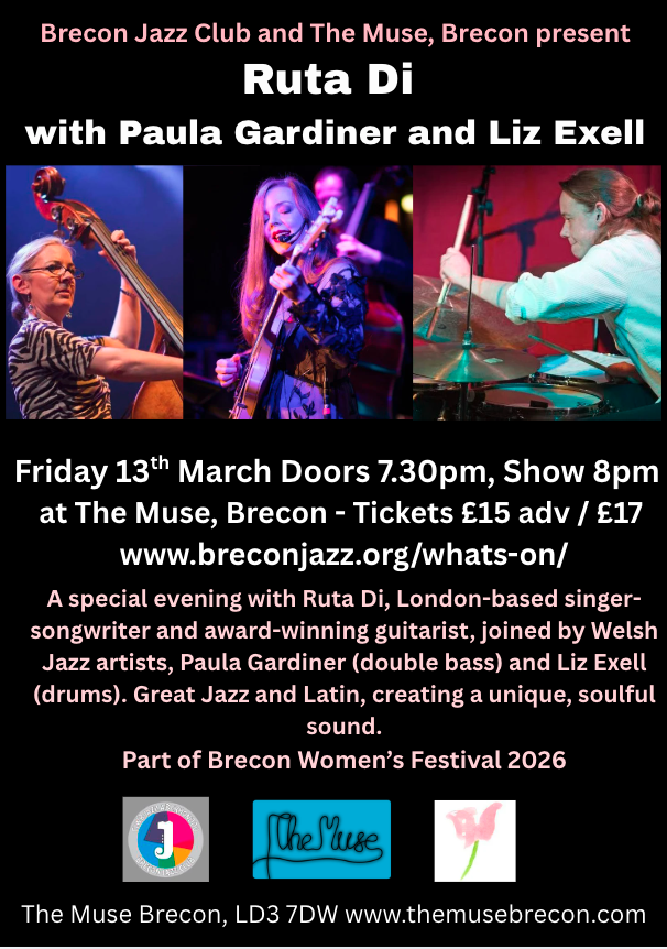 Brecon Jazz Club and The Muse present The Ruta Di Trio