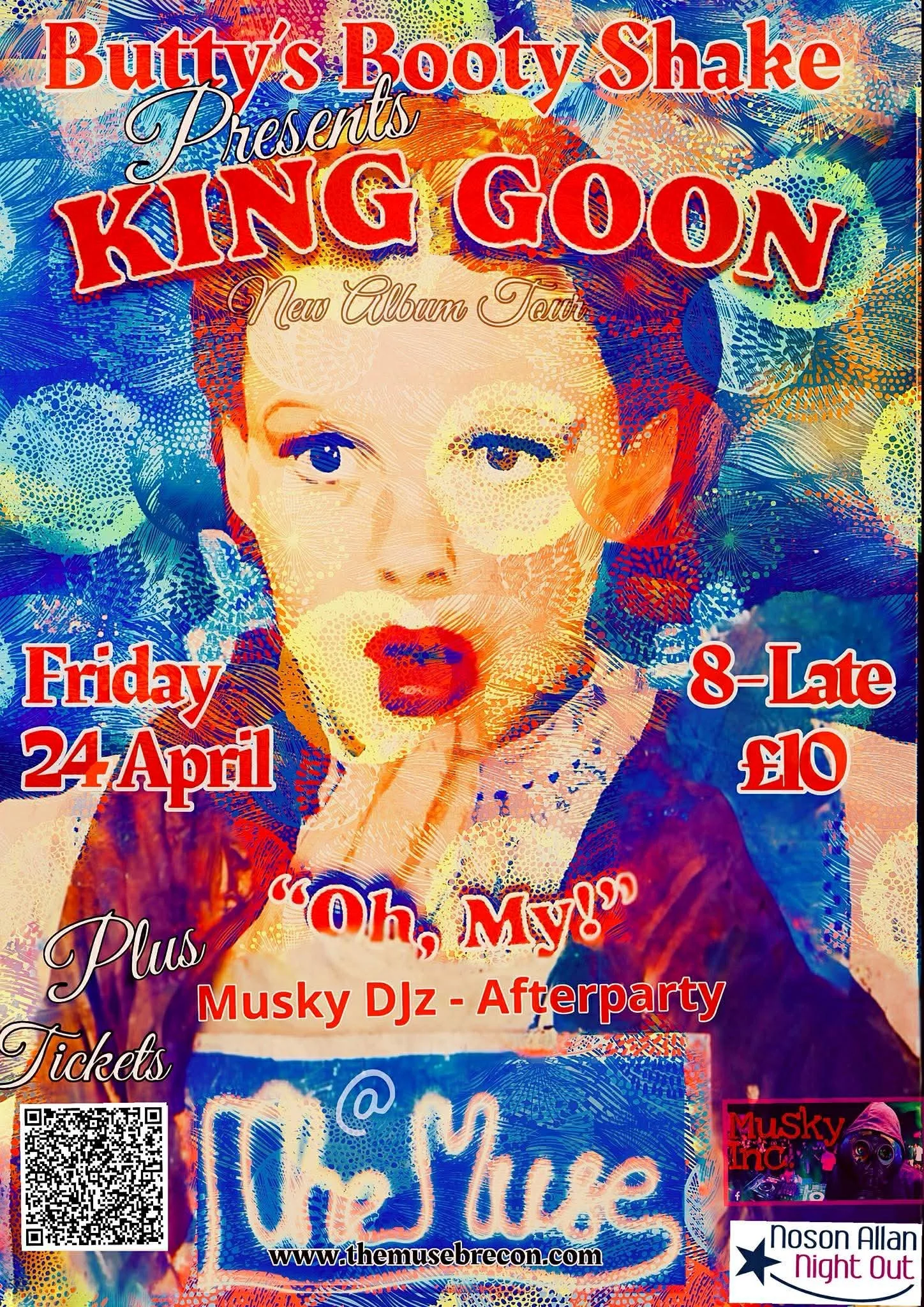 Butty's Booty Shake Bring King Goon back to The Muse!