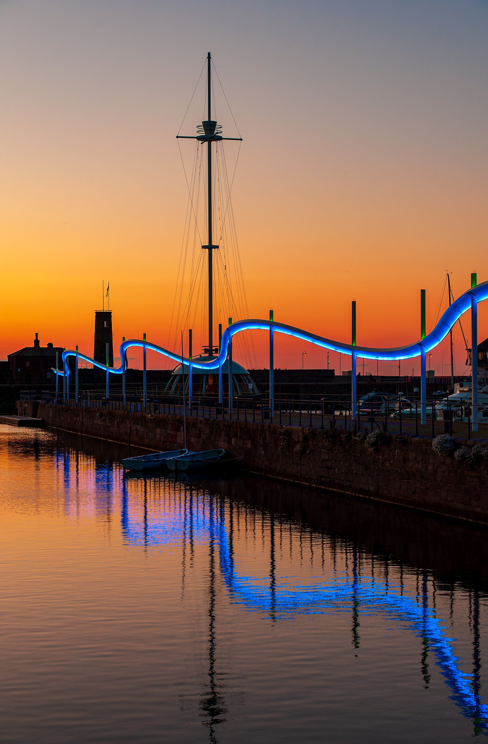 Whitehaven Wave at Sunset